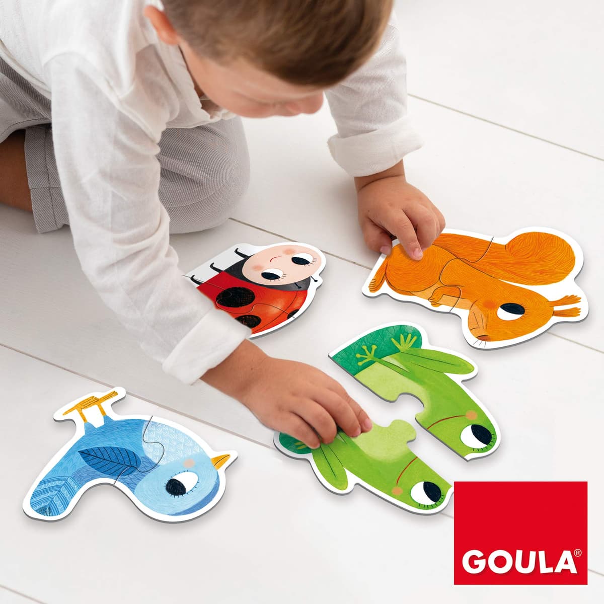 Goula, 6 Form Puzzles, Puzle de cartón de Piezas Grandes a Partir de 2 años, Multicolor — view 3