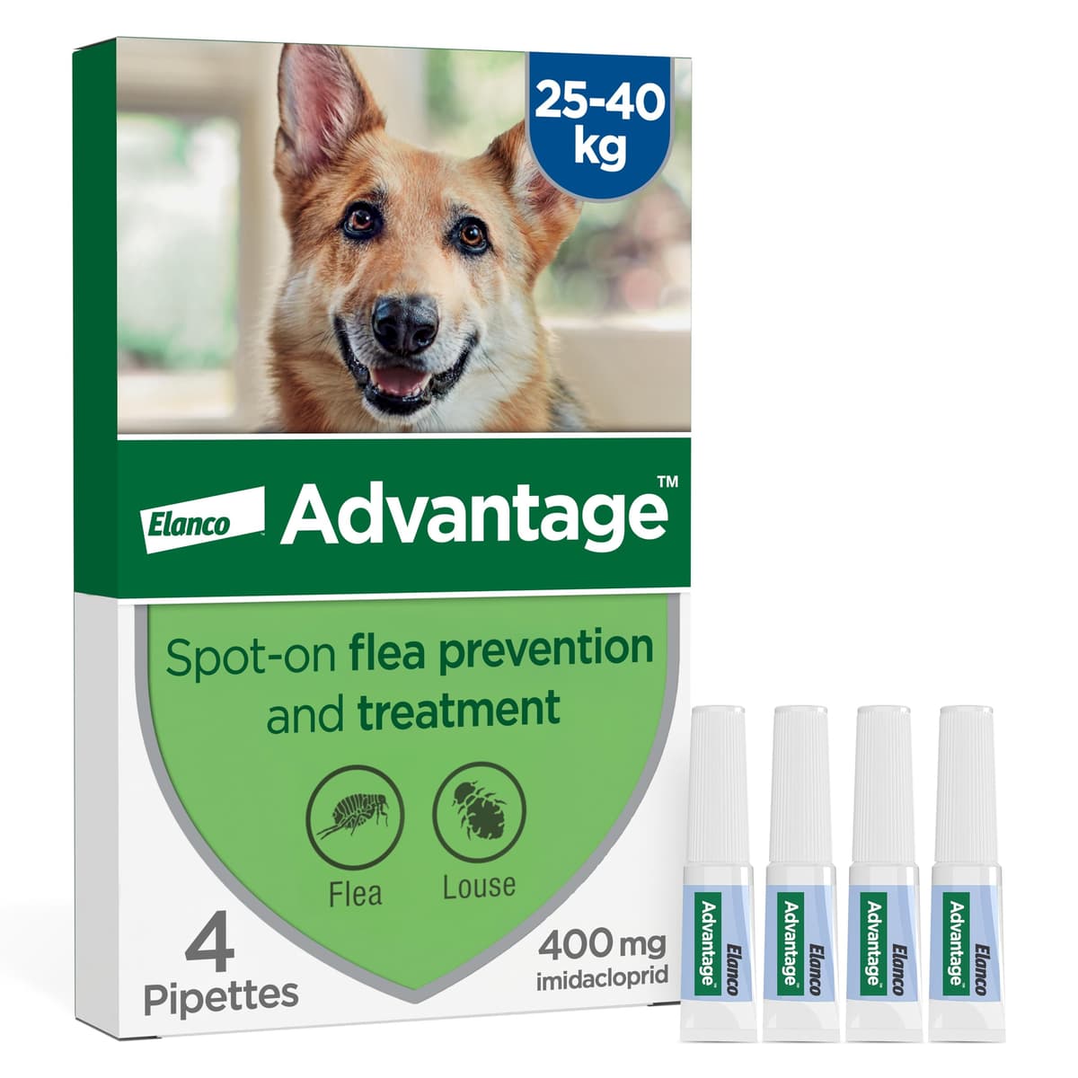 Advantage Spot On Flea Treatment For Cats, Dogs and Rabbits Under 4kg (4 pipettes, 40mg), Kills Fleas Within 24 Hours, Prevents Further Infestation For Up To Four Weeks in Cats and Dogs — view 9