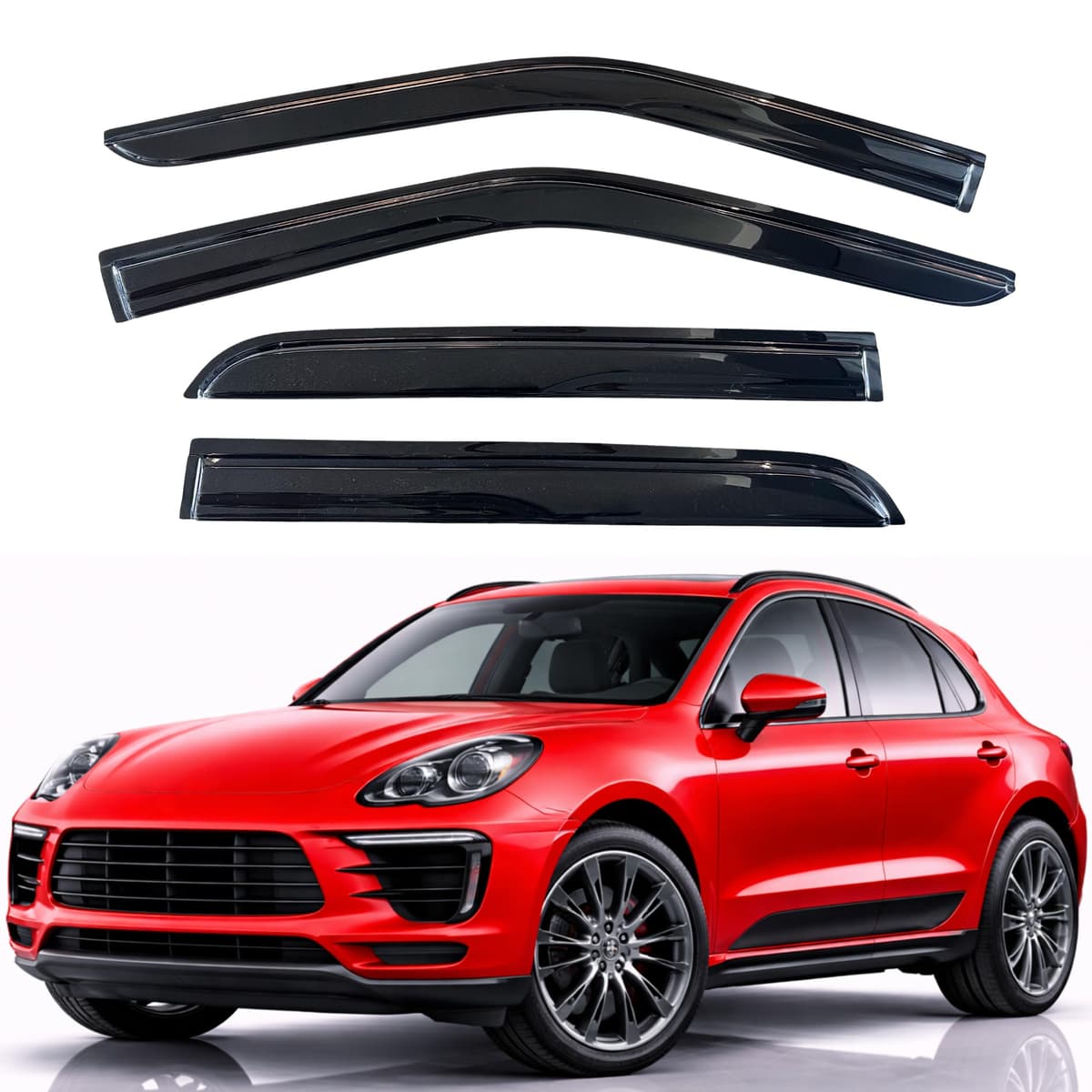 KPY Rain Guards Fit for 2006-2013 Lexus IS250 IS350, Out-Channel Window Visors Vent Wind Deflectors 4PC, Car Accessories for 06-13 Lexus is Series — view 217