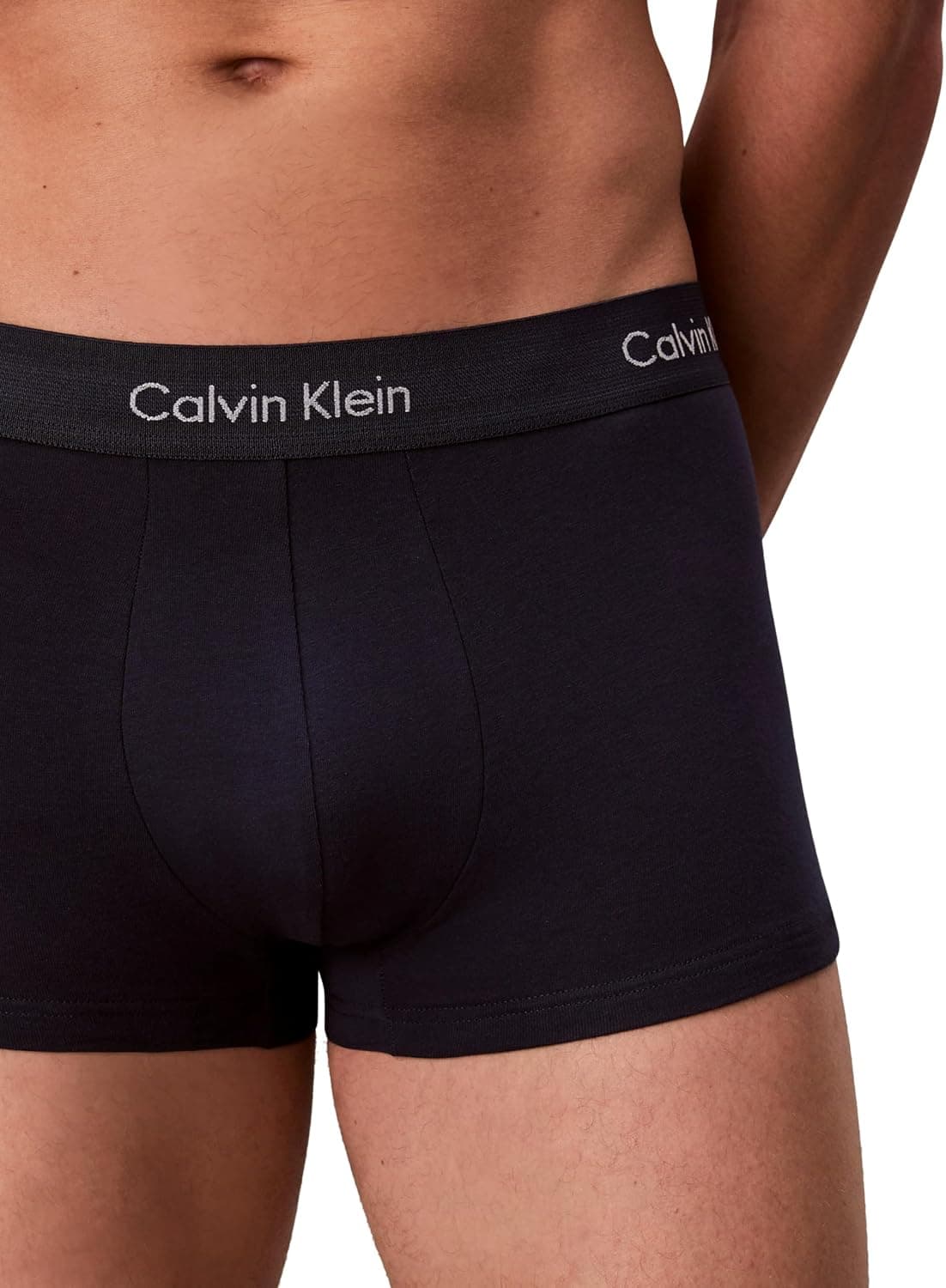 Calvin Klein Calzoncillos bóxer Hombre Pack de 3 Low Rise Trunks Ropa Interior L Multicolor (Black/Blueshadow/Cobaltwater Dtm Wb) — view 3