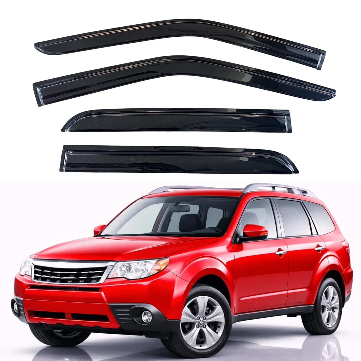 KPY Rain Guards Fit for 2006-2013 Lexus IS250 IS350, Out-Channel Window Visors Vent Wind Deflectors 4PC, Car Accessories for 06-13 Lexus is Series — view 263