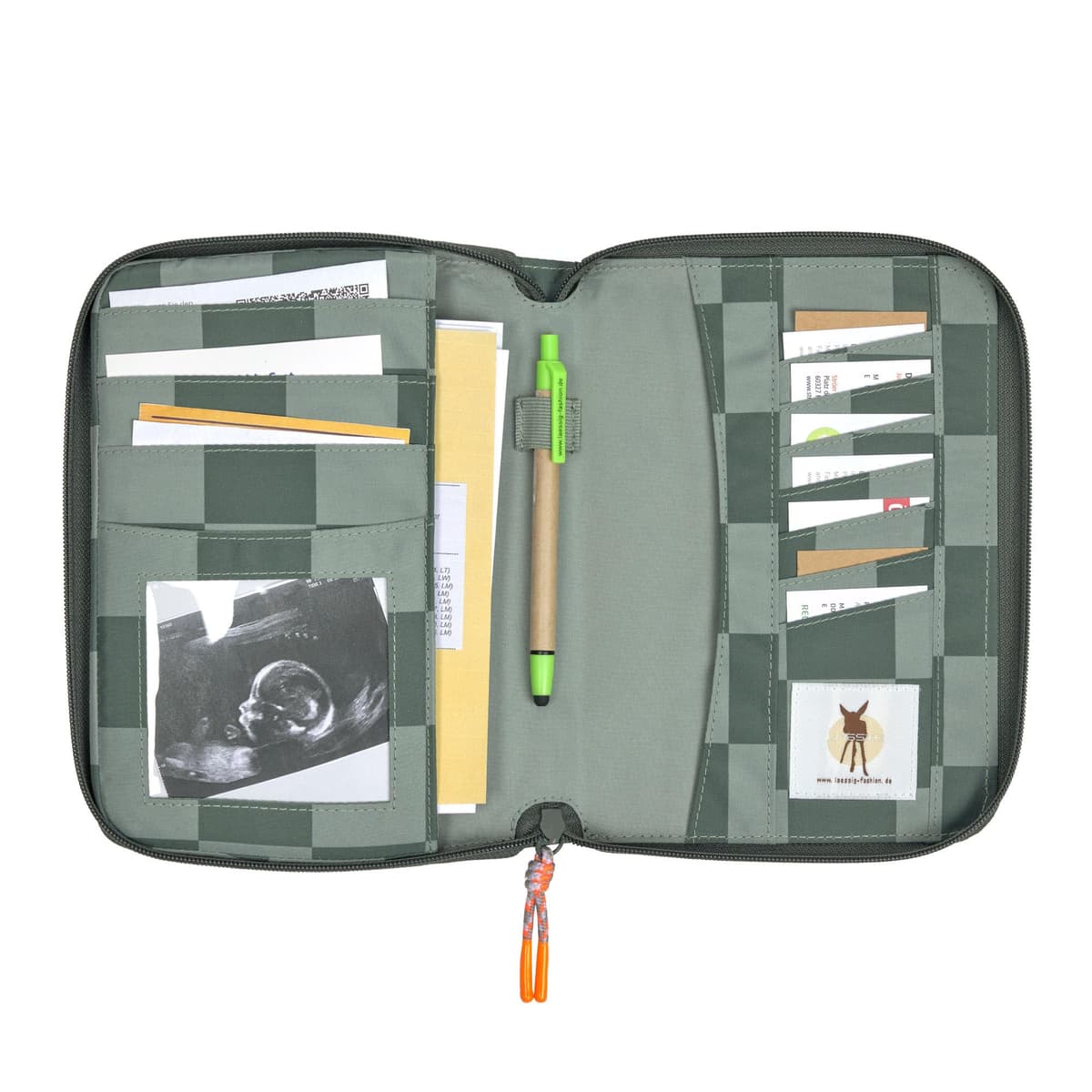 LÄSSIG Funda organizadora para cartilla Sanitaria Funda para Pasaporte Funda para Documentos de la Madre/Document Pouch — view 3