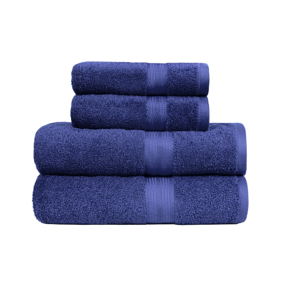 Amazon Basics Juego Toallas Baño Completo 100% Algodón 2 Toallas Baño + 2 Mano, Negro, Pack 4 Unidades — view 13