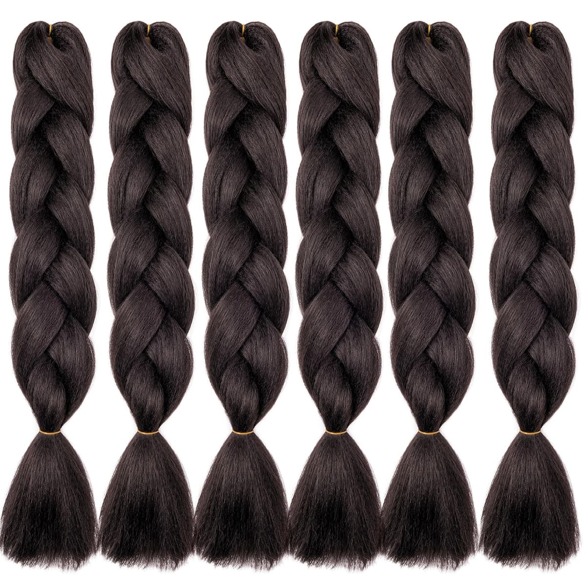 24" Braiding Hair Extension Jumbo Braids Synthetic 3bundles/pack Crochet Hair Afro Box Braid Heat Resistent (Dark Purple) — view 108