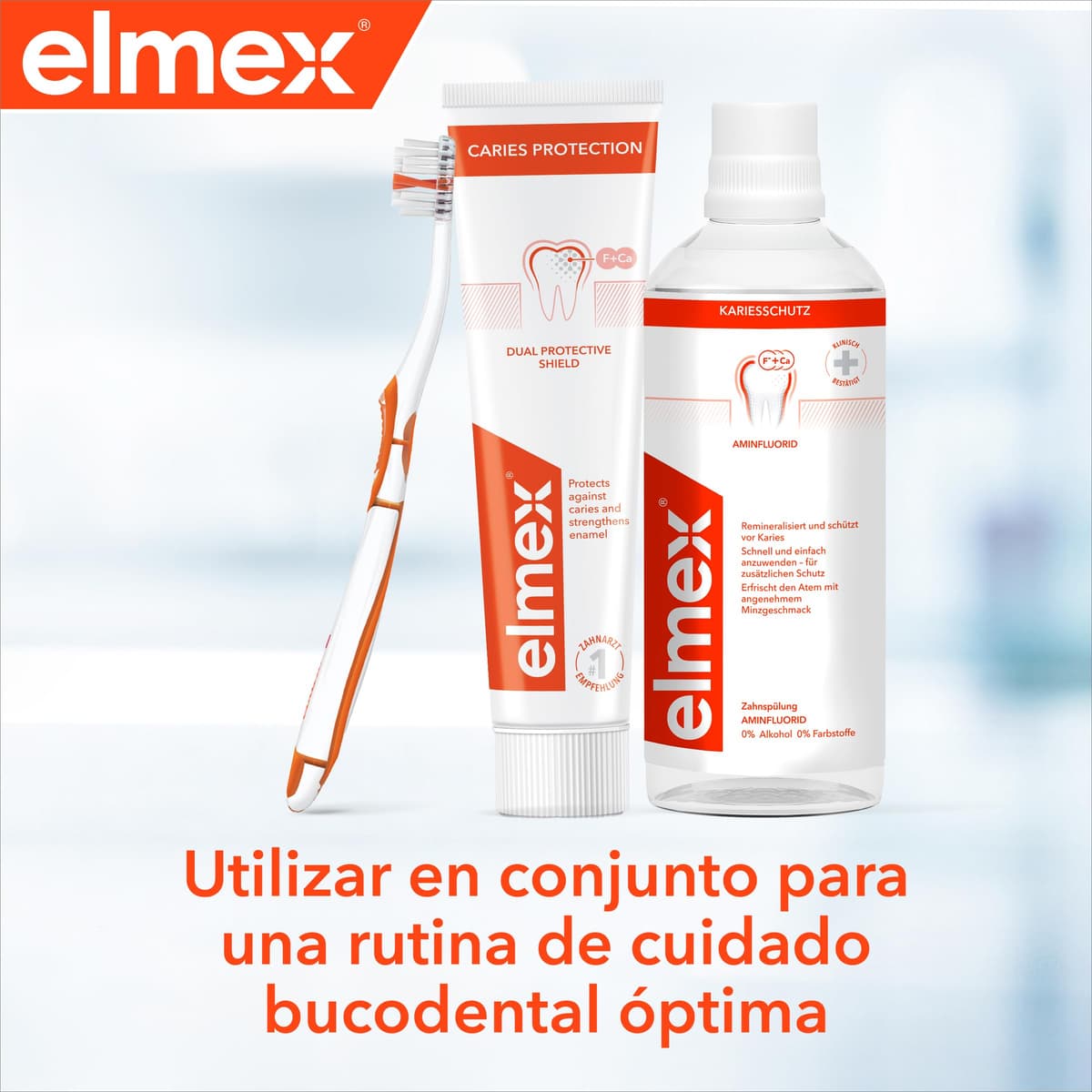 Elmex Protección Anticaries Pasta de Dientes Anticaries 2x75ml, Protege de las caries, remineraliza el esmalte, ayuda a reducir la pérdida de minerales, forma una capa protectora sobre los dientes — view 4