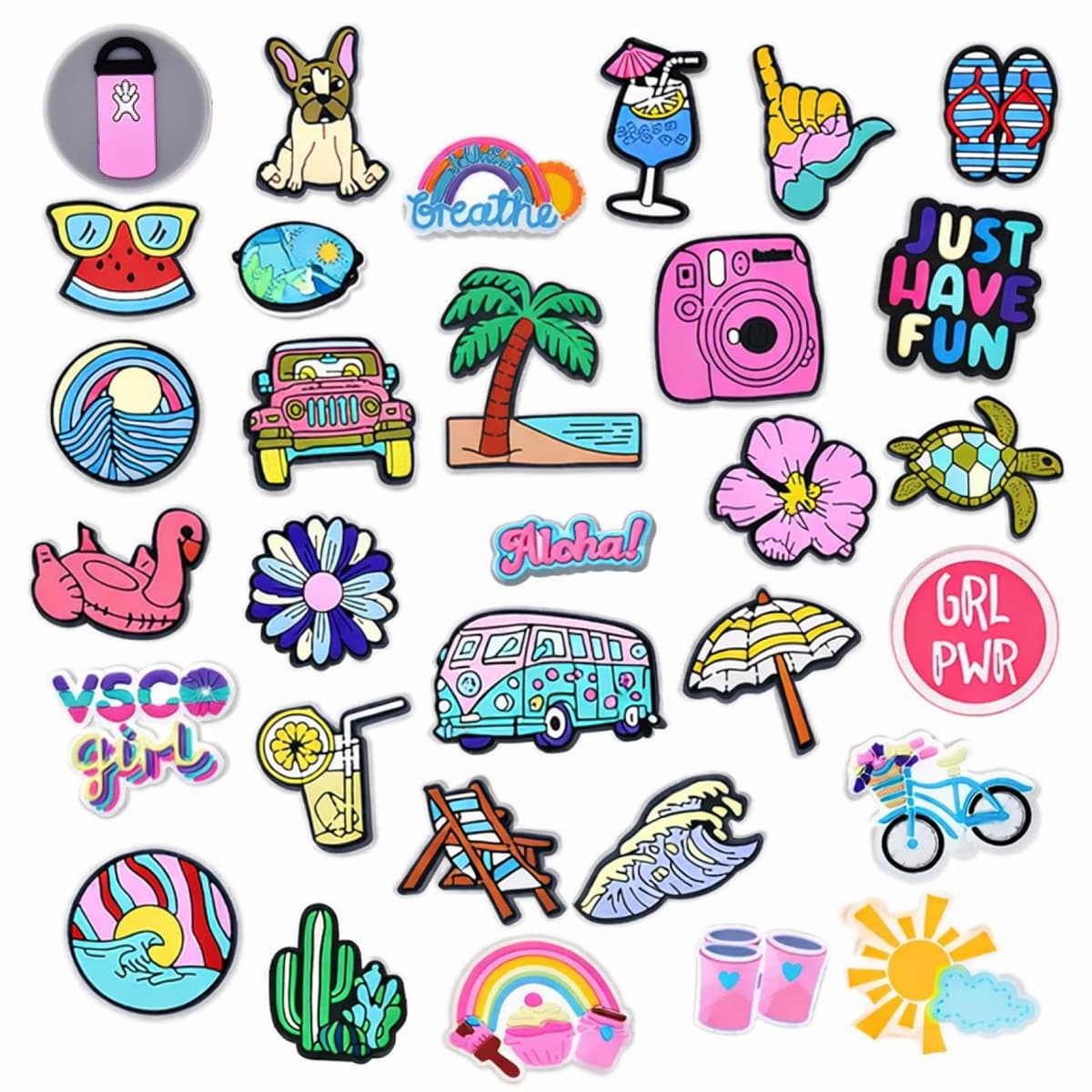 RowGlow 37pcs Zapatos Charm Pins Adornos Para Croc Shoe Charm Accesorios Diy — view 34