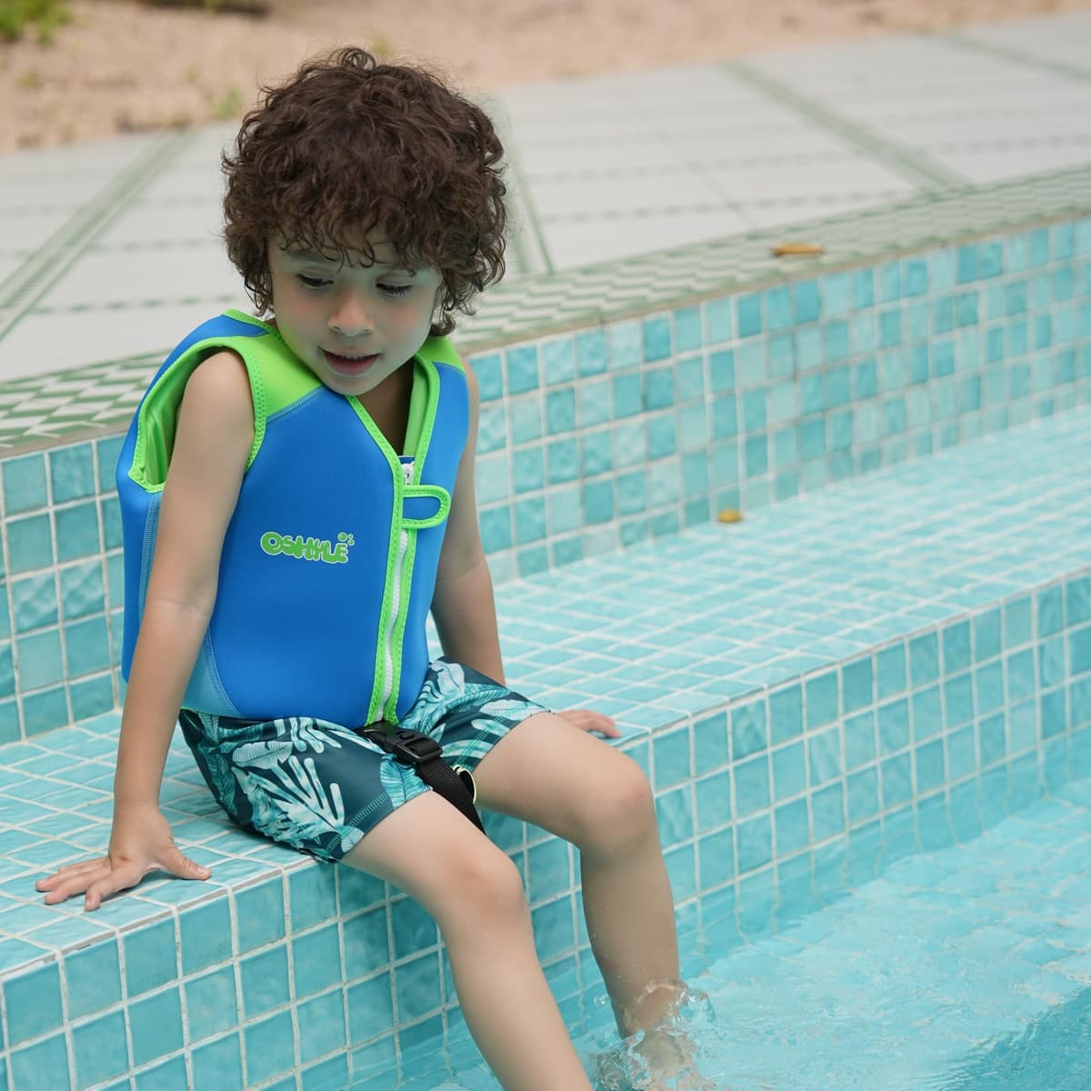 OSHYLE Chaleco de Natación de Neopreno de la Marca Premium para Niños - Flotador para el Aprendizaje de la Natación Ideal para Niños — view 4