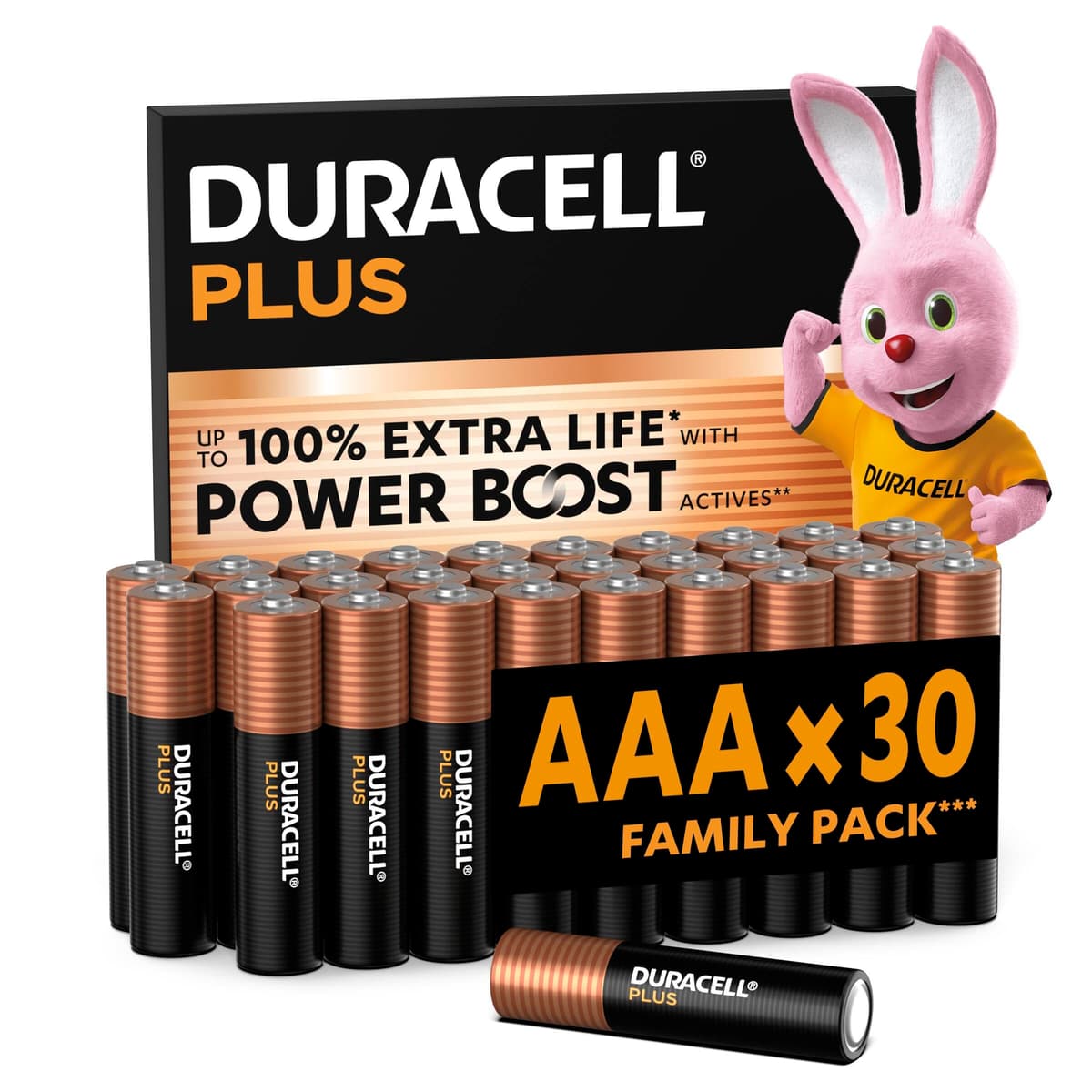 Duracell Plus 9V Batteries (4 Pack) - Alkaline - 100% Life Guaranteed - Reliability For Everyday Devices - 0% Plastic Packaging - 5-Year Storage - 6LR61 MN1604 — view 8