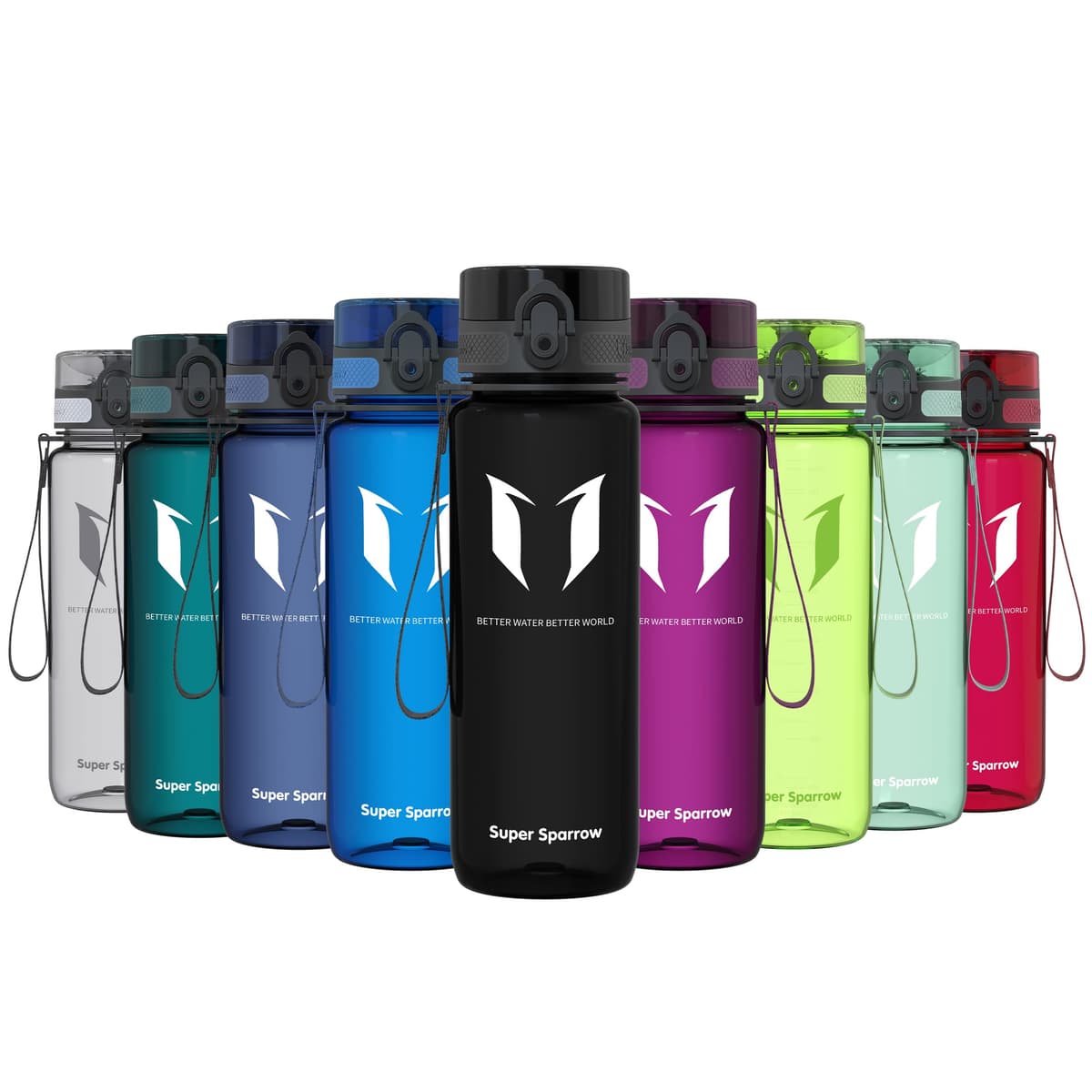 Super Sparrow Botella de Agua Deportiva -350ml & 500ml & 750ml & 1000ml - Sin BPA — view 66
