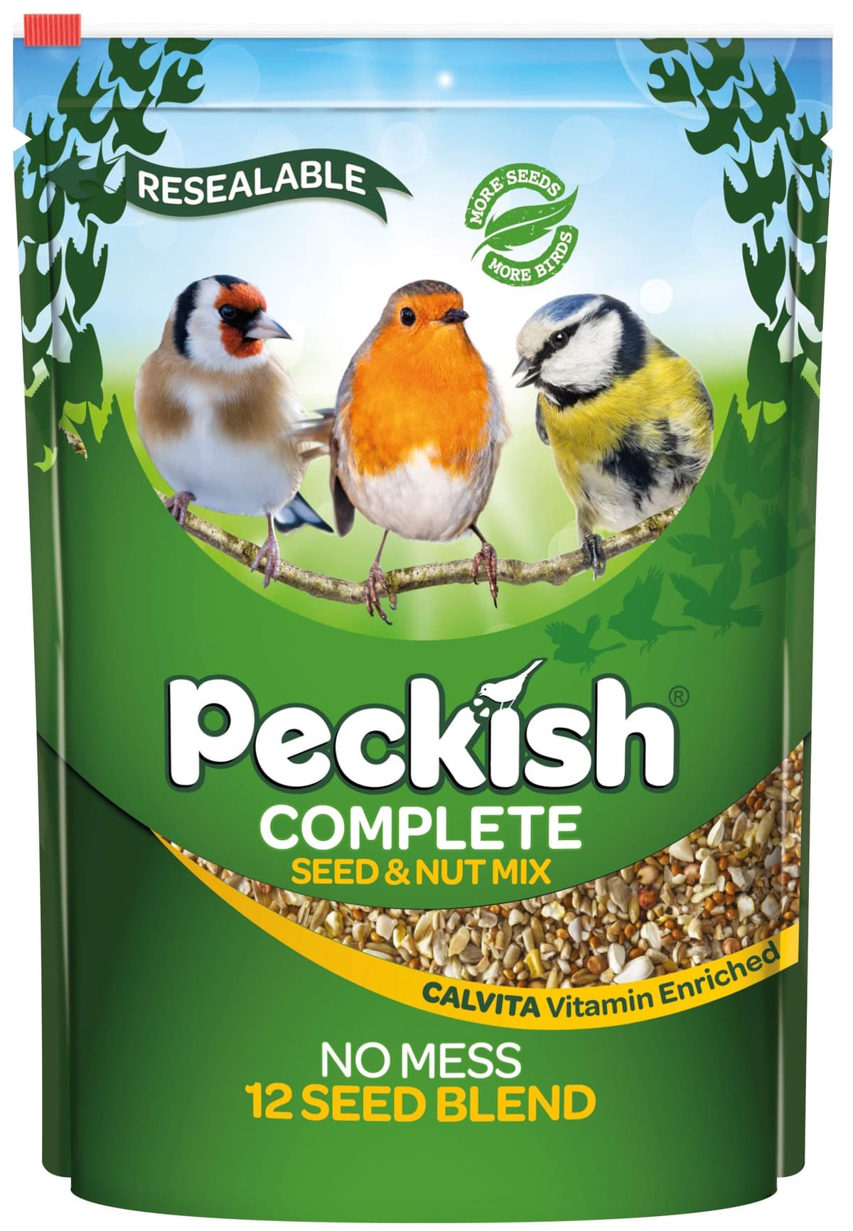 Peckish 60051333 Complete Seed and Nut Mix for Wild Birds, Green,3.5kg — view 10