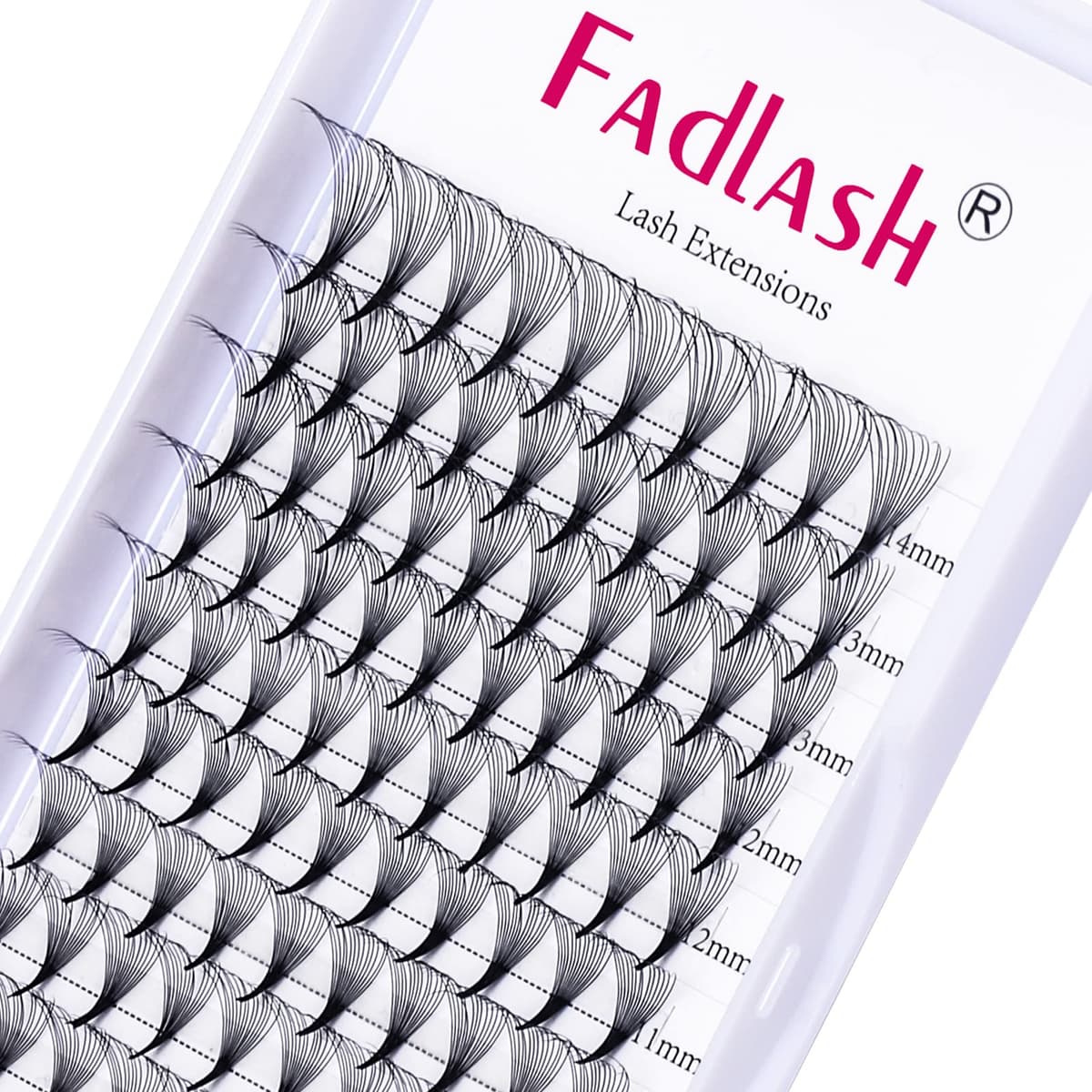Russian Volume Lashes 16D 0.07 C Curl Mix Tray - Premade Fan Lashes (8-14mm) — view 42