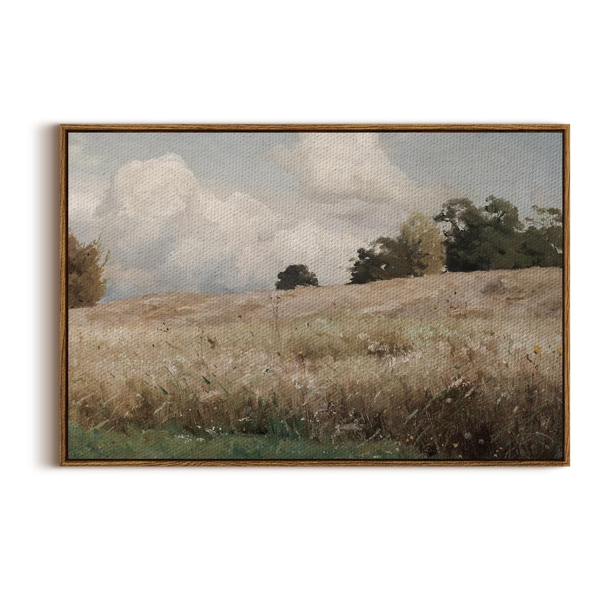 InSimSea Framed Canvas Wall Art, Meadow with Flowers Painting, Landscape for Living Room, Bedroom, Home, Bathroom Decor, 8x10 — view 35