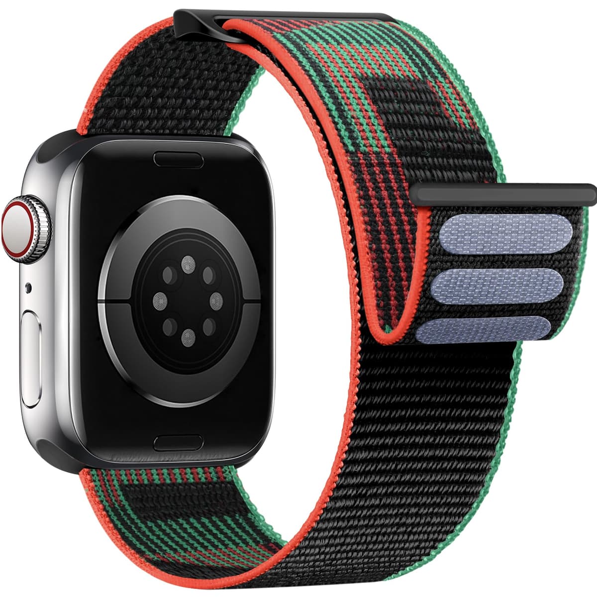 Yoohoo Nylon Straps Compatible with Apple Watch Straps 38mm 40mm 41mm 42mm(Series 10) Women Men,Upgraded Soft Nylon Strap Replacement Bands for iWatch Series 11 10 9 8 7 6 5 4 3 2 1 SE3 Ultra3/Black — view 38