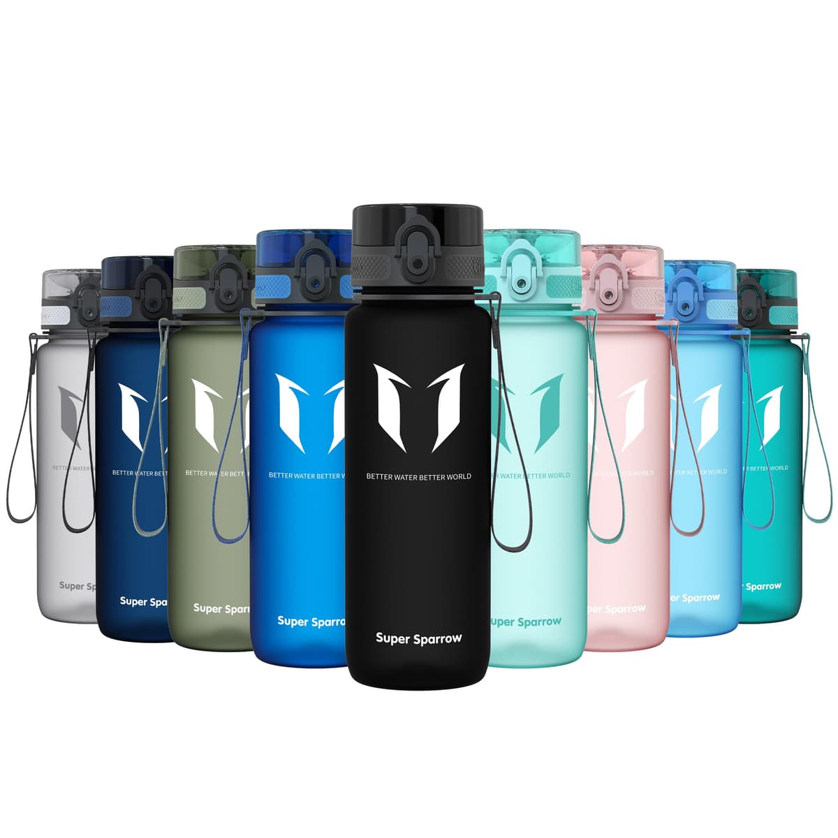 Super Sparrow Botella de Agua Deportiva -350ml & 500ml & 750ml & 1000ml - Sin BPA