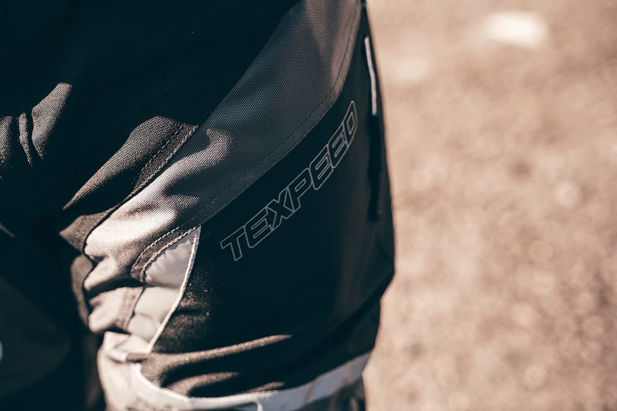 Texpeed Motorcycle Biker Trousers Mens Motorbike Waterproof Textile Cordura Pants With Protective CE Armour (EN 1621-1) Grey - 34W / 30L — view 9