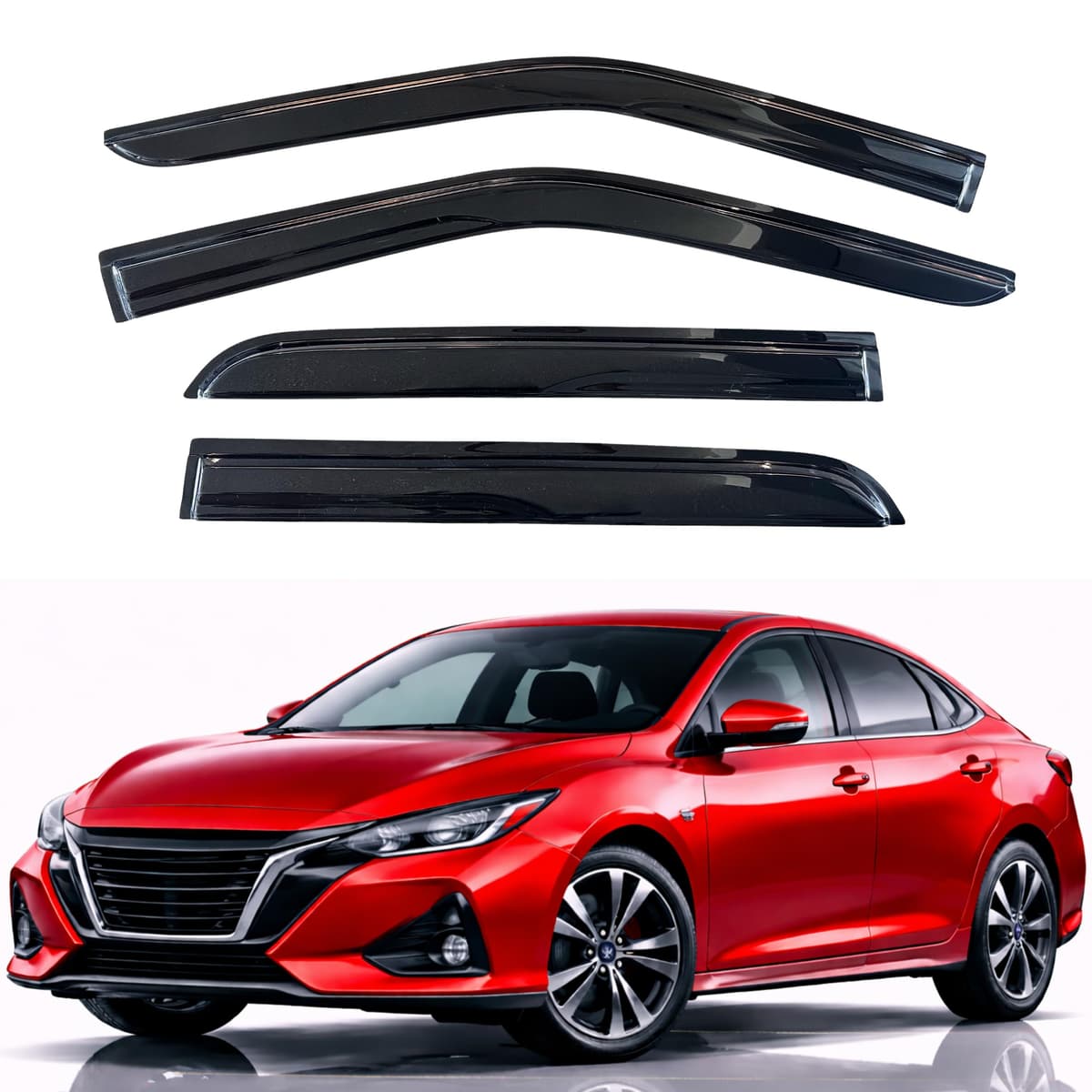 KPY Rain Guards Fit for 2006-2013 Lexus IS250 IS350, Out-Channel Window Visors Vent Wind Deflectors 4PC, Car Accessories for 06-13 Lexus is Series — view 307