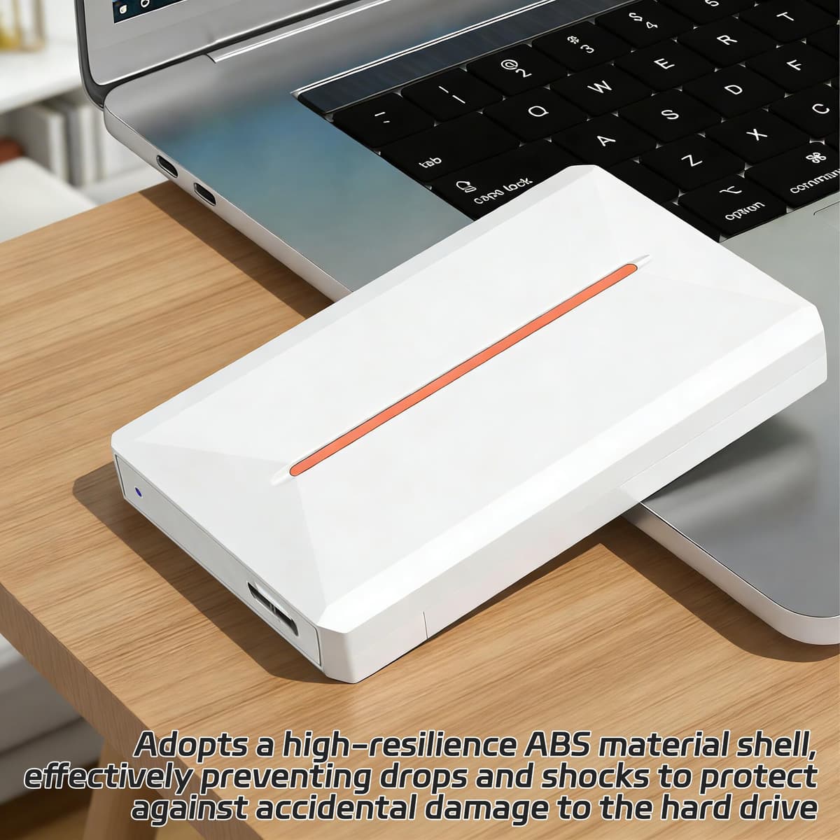 Unidad externa de estado sólido de 2 TB de alta velocidad, disco duro externo portátil delgado de hasta 5 Gbps, USB 3.0, Plug and Play, compatible con discos duros SATA de 2.5 pulgadas — view 5