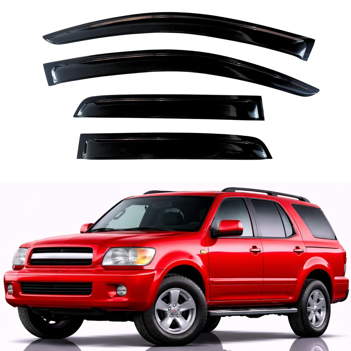 KPY Rain Guards Fit for 2006-2013 Lexus IS250 IS350, Out-Channel Window Visors Vent Wind Deflectors 4PC, Car Accessories for 06-13 Lexus is Series — view 33
