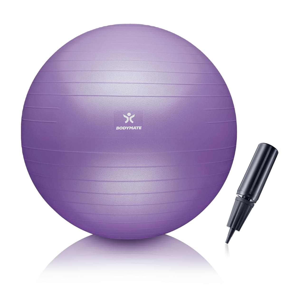 BODYMATE Pelota de Ejercicio para Fitnes con Sistema antirreventones | con bombín | Bola de Yoga Pilates y Ejercicio | Balón para Sentarse | Balon de Ejercicio para Fitness — view 10