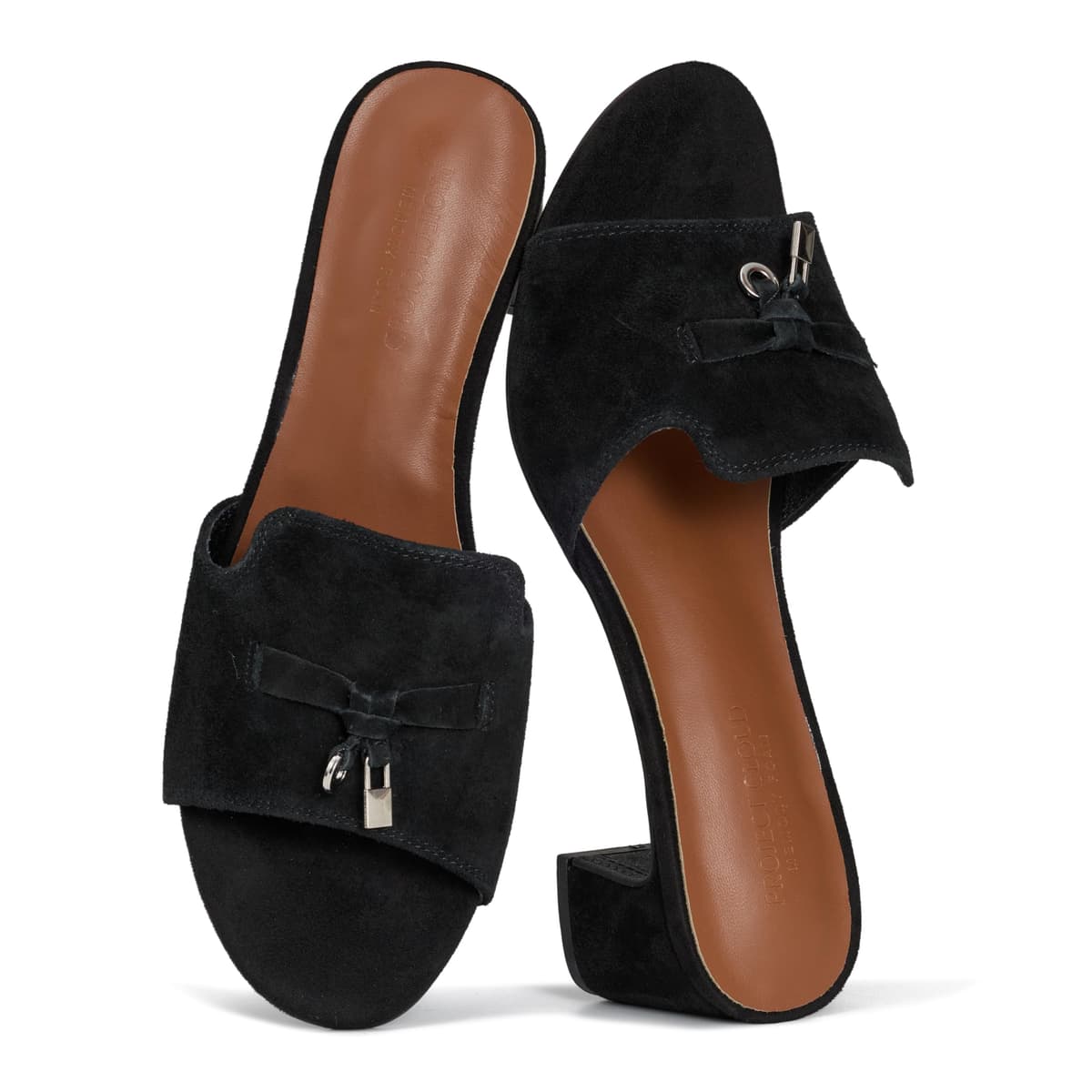 Project Cloud 100% Genuine Leather Sandals Women Footwear - Memory Foam Insole & Non-Slip Women Sandals Dressy - Lightweight Womens Heels Sandals - Slides for Women 2026 (Monaco) — view 5