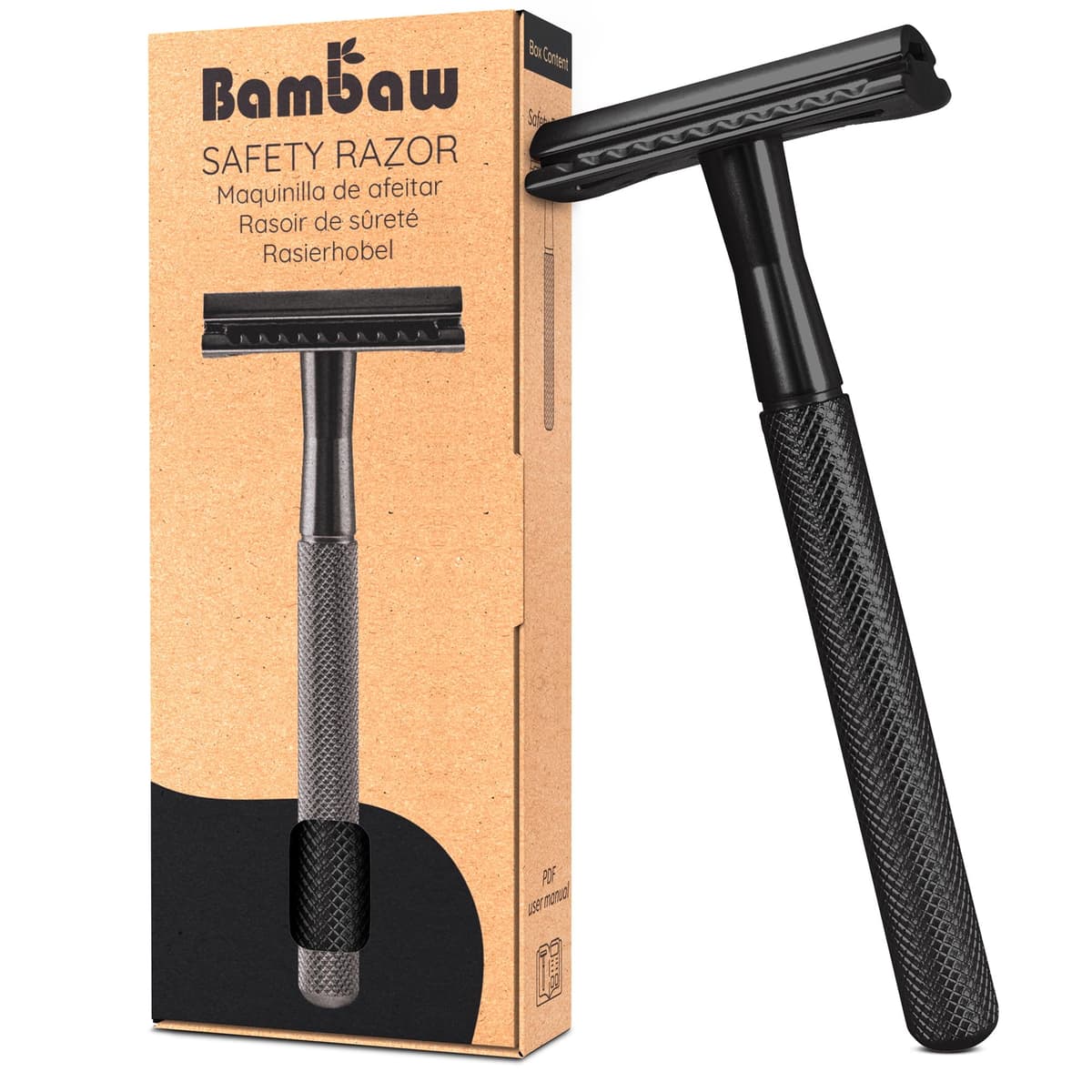 Bambaw Single Blade Razor for Women, Metal Safety Razor Women for a Luxurious Wet Shave Experience, Ideal for of All Skin Types, Suitable for Full Body, No Blade Included (Rose Gold) — view 9