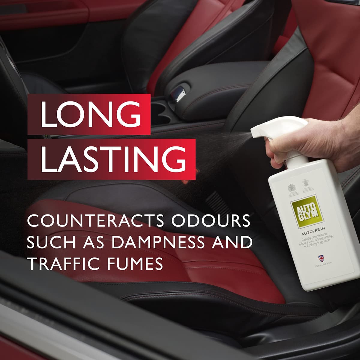 Autoglym Autofresh Car Air Freshener Spray, 500ml - Citrus Scented for Long Lasting Freshness on Car Carpets, Trim or Fabrics — view 2