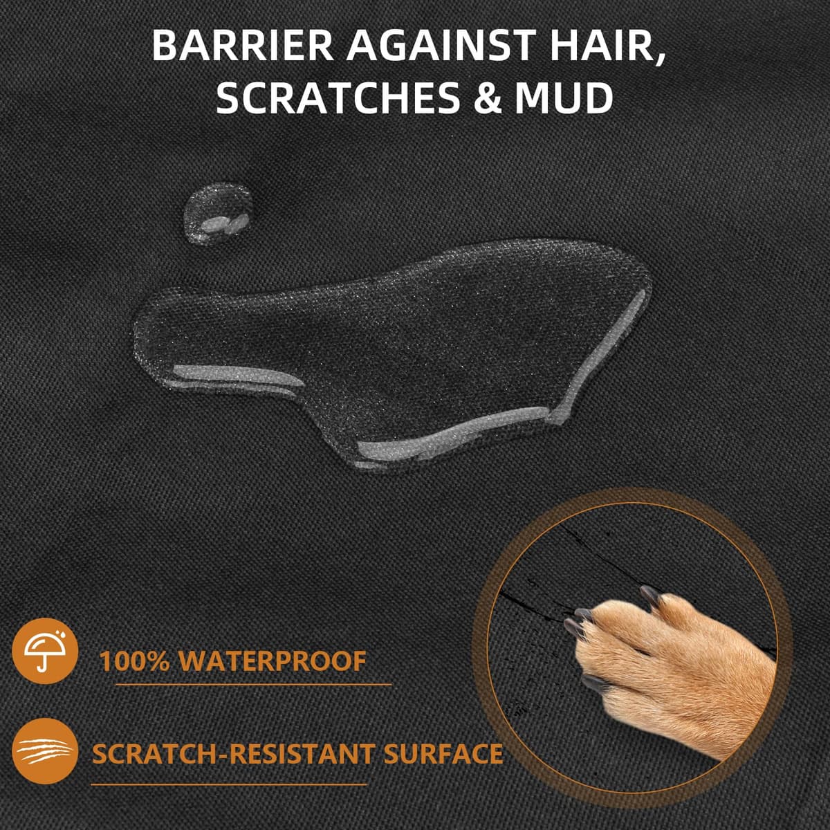 Manta Protectora para Maletero para Perros Universal 185x105cm Resistente al Agua y a los Arañazos Manta Protectora para el Maletero para Perros Manta para Perros para Viajes y Transporte — view 3