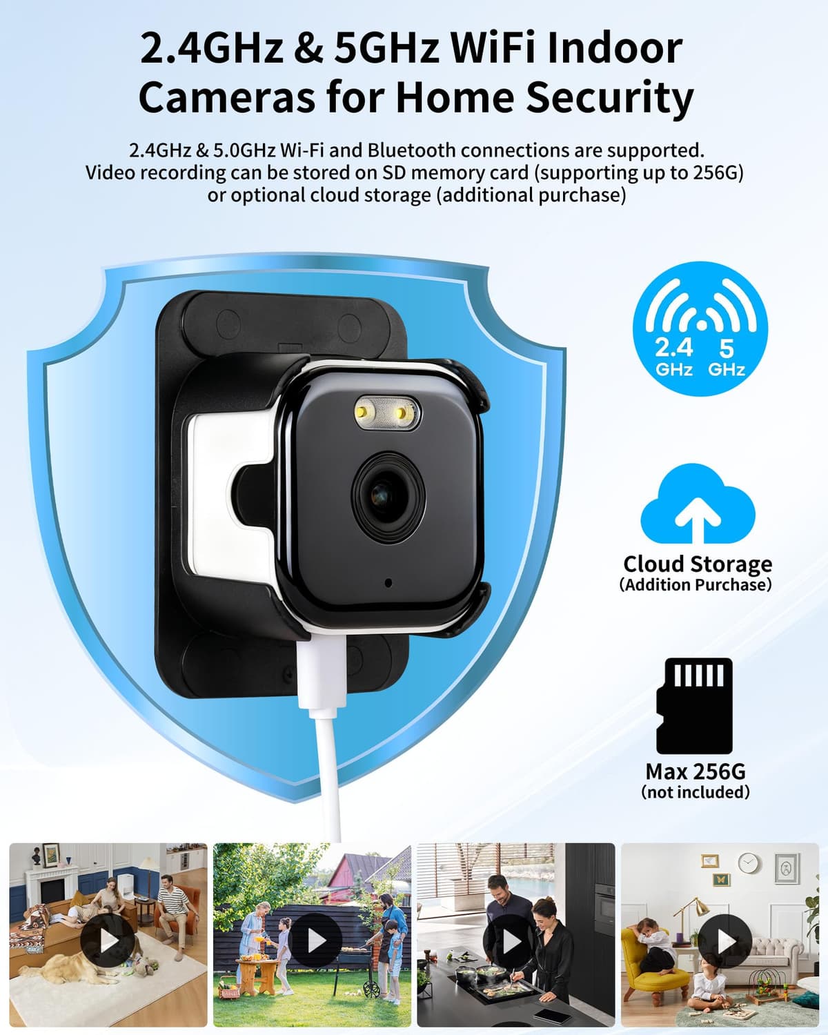 WeChip Window Camera 3MP 2K - Indoor Security Camera for Looking Outside, 2.4GHz & 5GHz WiFi Safeview Window Security Camera with AI Color Night Vision, Person & Motion Detection,24/7 Recording — view 5