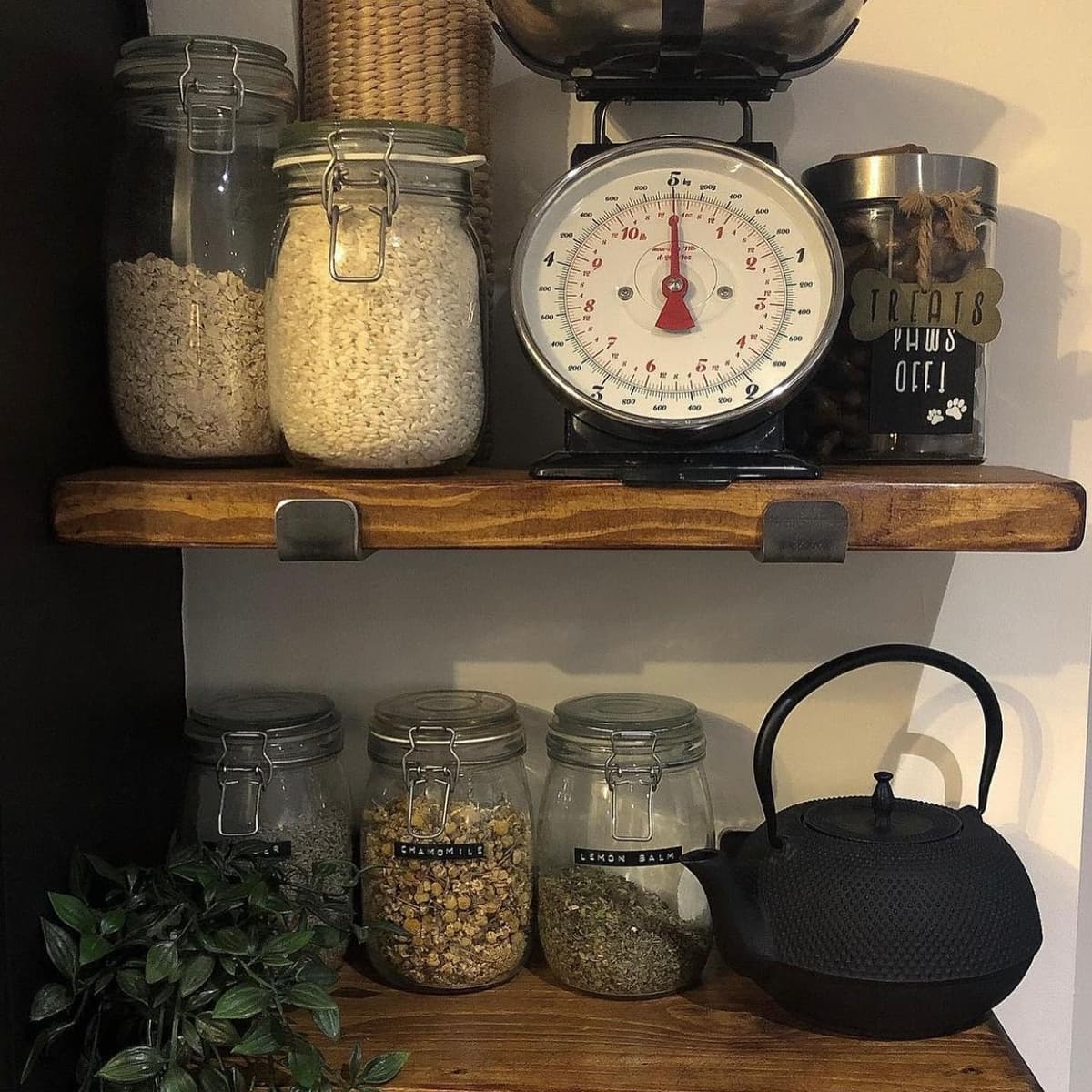 Wall Shelf Handmade with Rustic Solid Wood, Reclaimed Timber Shelf, Perfect for Kitchen, Bathroom, Decor, Farmhouse, and Bedroom — view 2