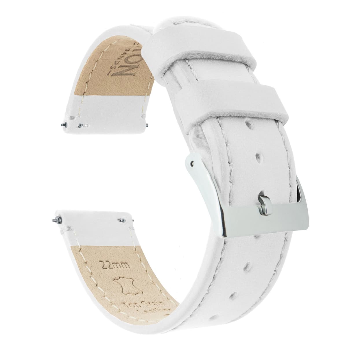 BARTON Quick Release - Top Grain Leather Watch Band Strap - Choice of Colour & Width - 16mm, 18mm, 19mm, 20mm, 21mm 22mm, 23mm or 24mm — view 30