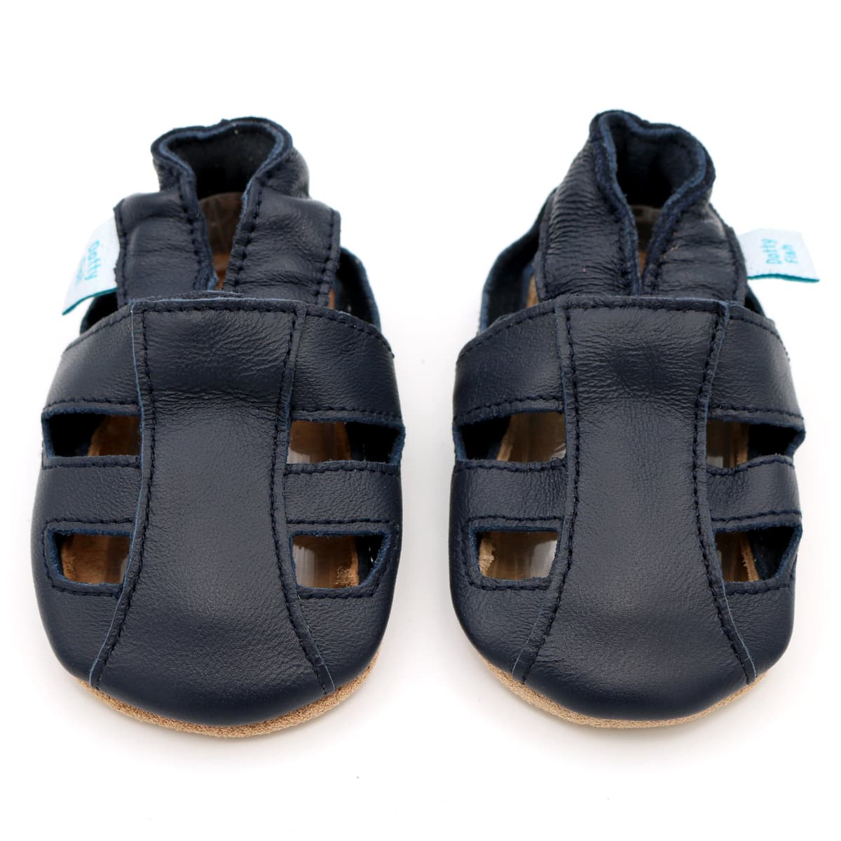 Dotty Fish Soft Sole Leather Sandals for Babies & Kids – Barefoot Feel, Non-Slip Sole, Breathable, Lightweight & Flexible Summer Shoes for Boys & Girls - British Brand - 0-6 Months - 4-5 Years — view 13