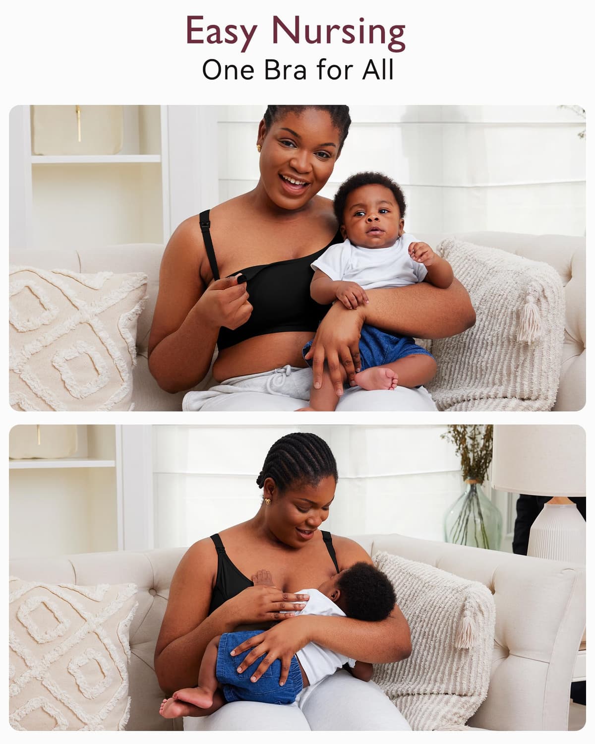 momcozy Hands Free Pumping Bra, Adjustable Breast-Pumps Holding Bra, Pumping & Nursing in One — view 4