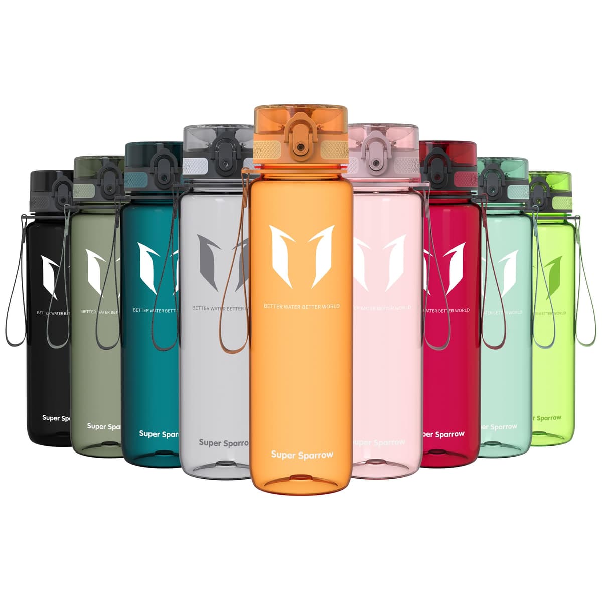 Super Sparrow Botella de Agua Deportiva -350ml & 500ml & 750ml & 1000ml - Sin BPA — view 54