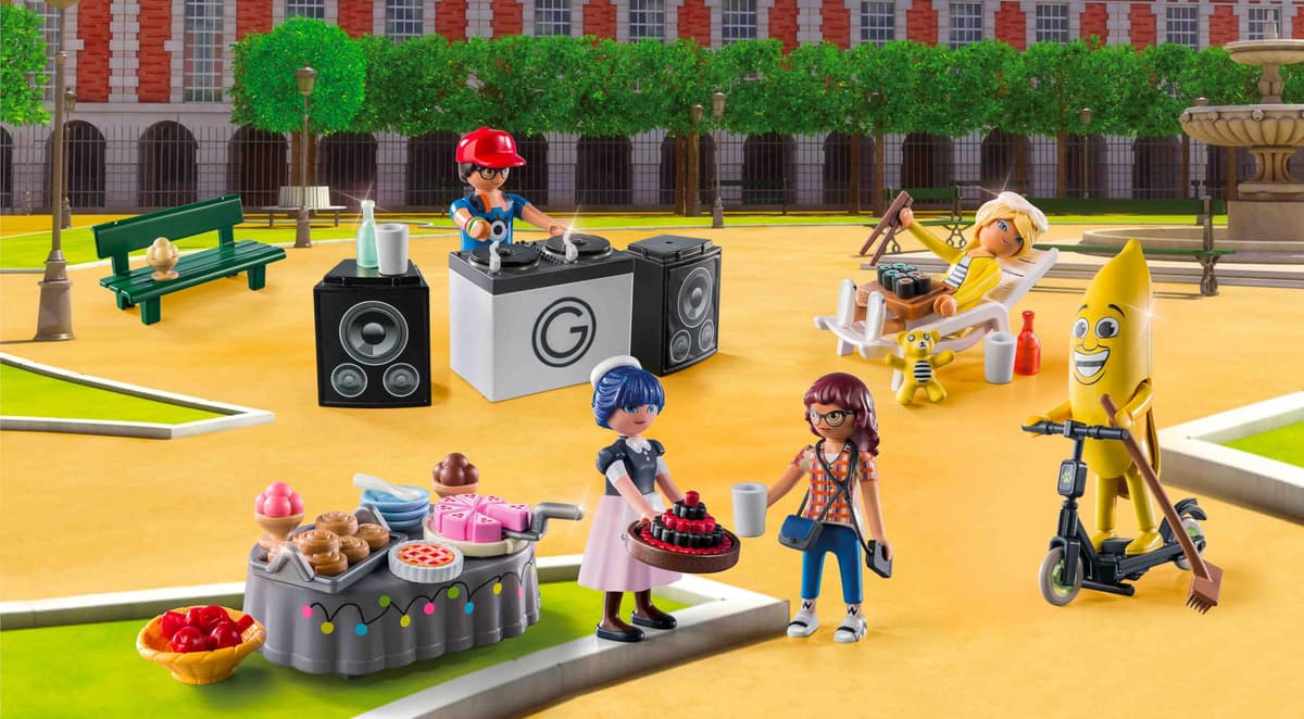 PLAYMOBIL Miraculous 71344 Calendario de Adviento: Miraculous pícnic en París, 24 sorpresas, Incluidas Cinco Figuras, Calendario de Adviento 2024, Juguetes para niños y niñas a Partir de 4 años — view 3