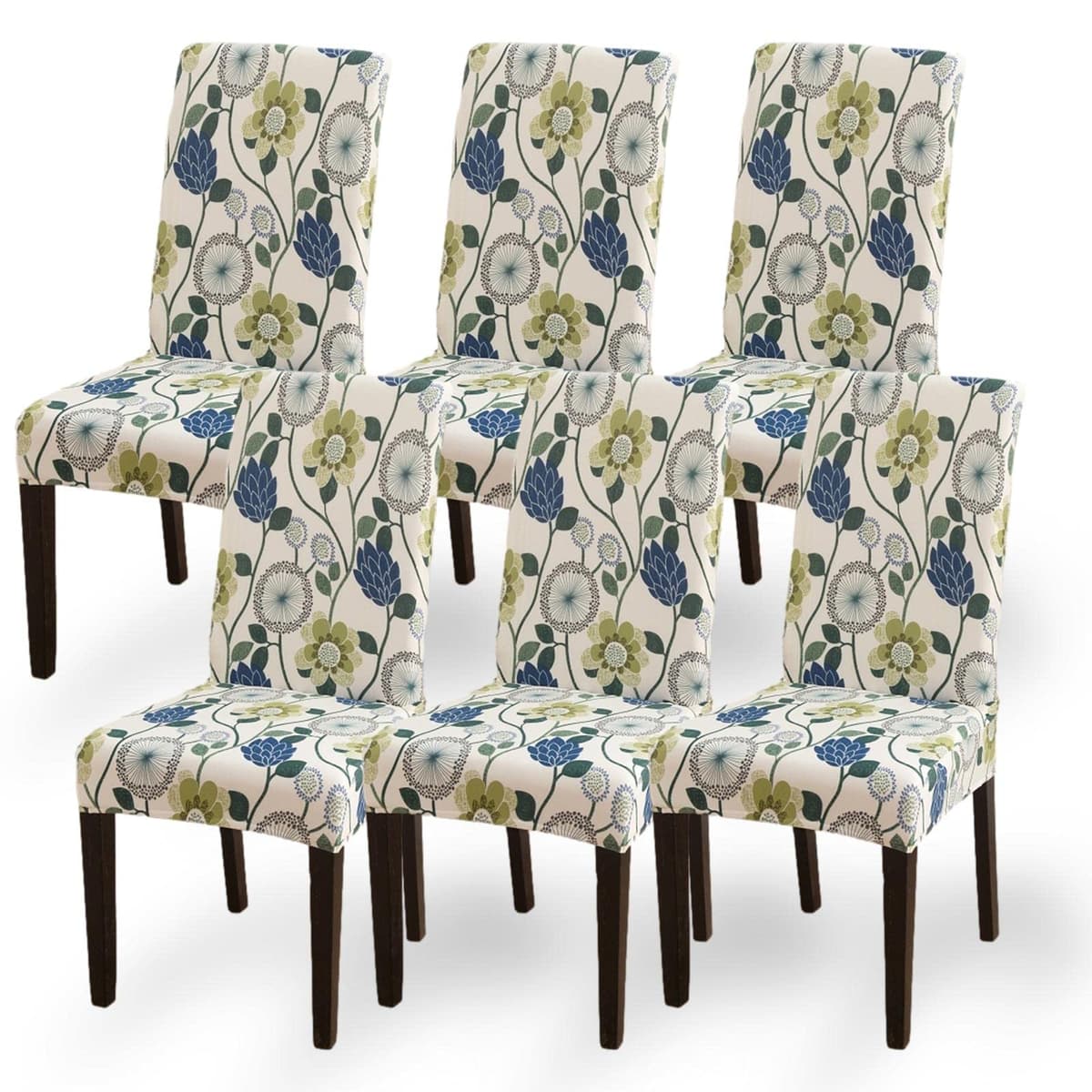 Dining Room Chair Covers Slipcovers Set of 4, Stretch Removable Washable Dining Chair Protector Decoration Cover Seat Slipcover for Hotel, Ceremony, Banquet, Kitchen, Restaurant, Home — view 14