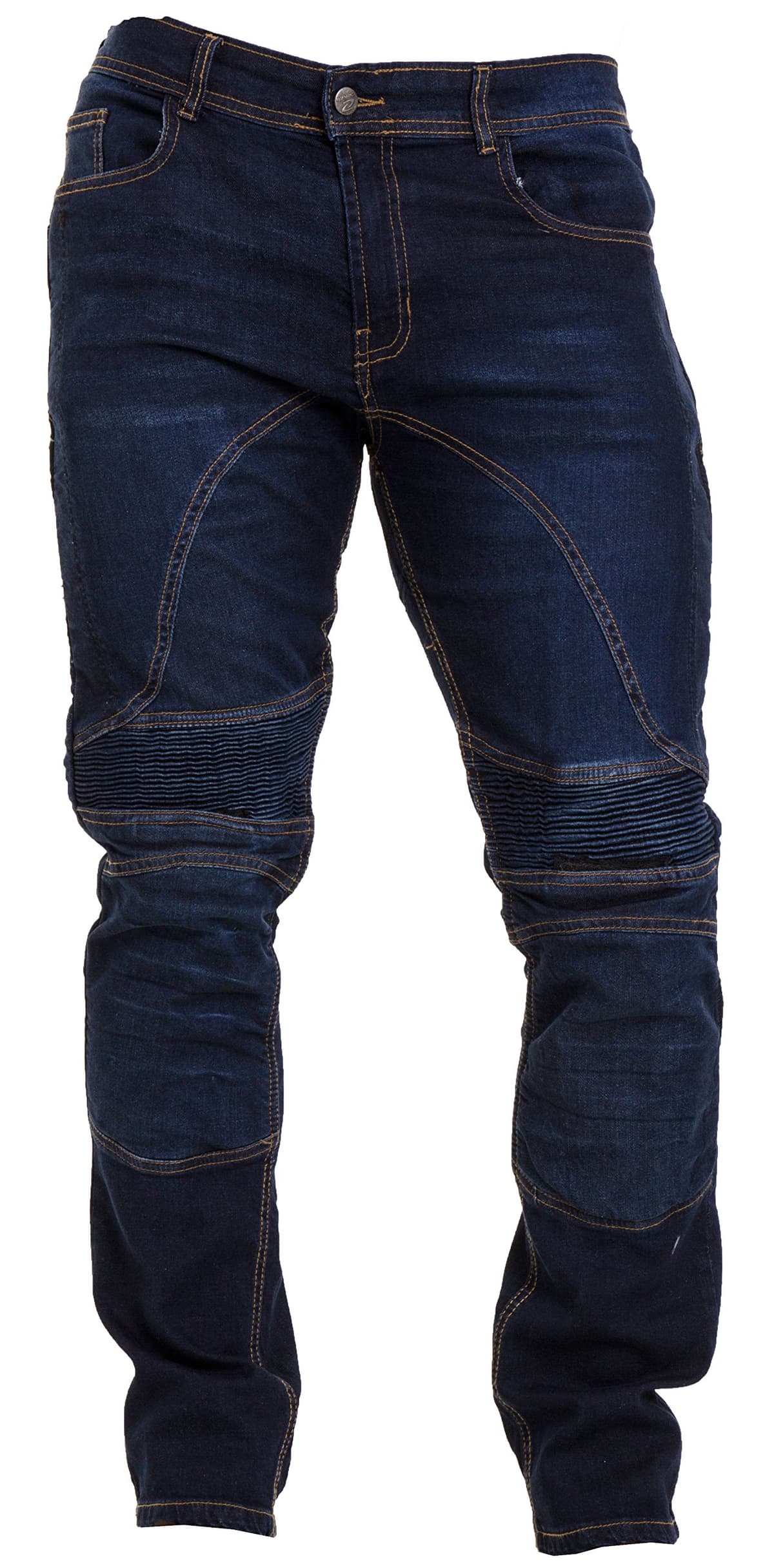 Men's Motorcycle Jeans Aramid Protective Linning Motorbike Denim Jeans Riding Pants with Removable Armour Biker Trousers for Men — view 3