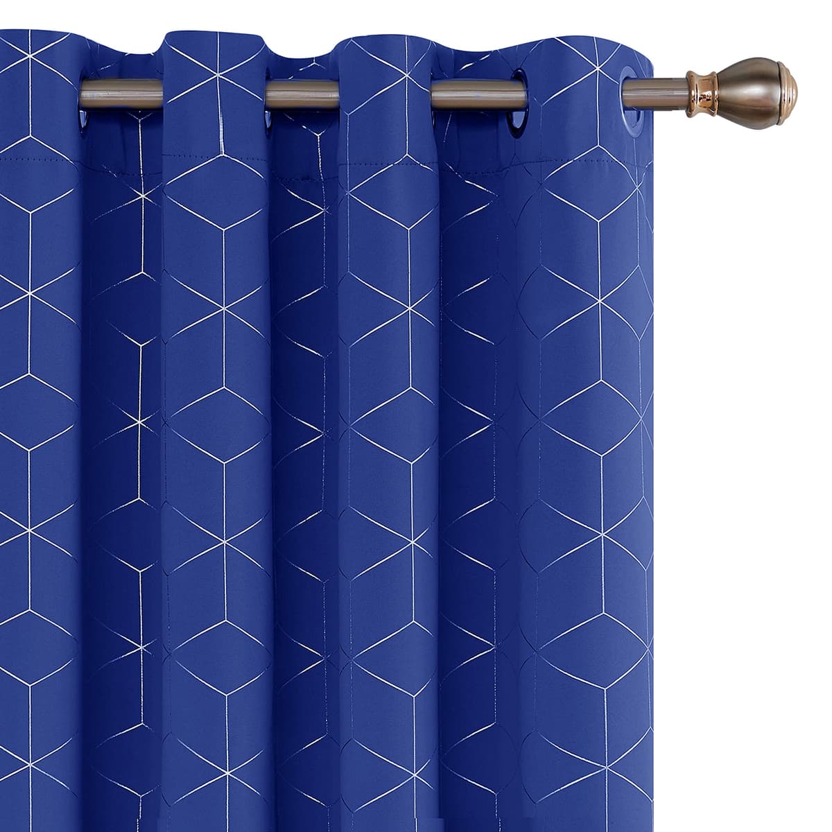 Deconovo Blackout Curtains, Modern Sky Blue Curtains for Living Room, Thermal Curtains, Ring Top Curtains, Noise Isolating, 46" W x 72" H, Set of 2 — view 37