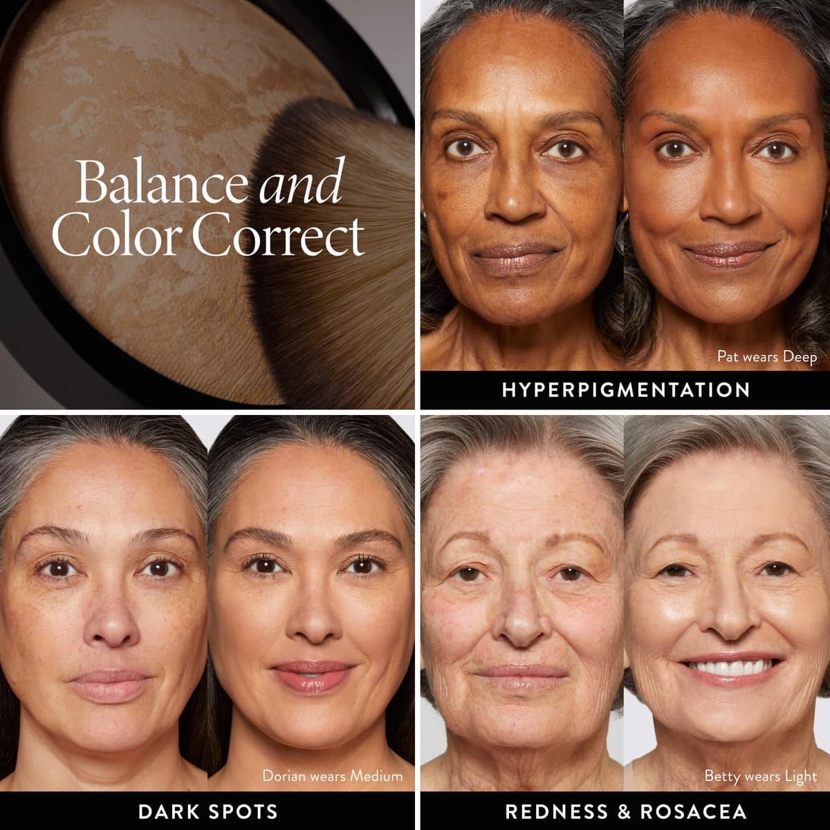 LAURA GELLER Baked Balance-n-Brighten Colour Correcting Powder Foundation (Medium) Buildable Light to Medium Coverage Baked Foundation, Demi-Matte Finish — view 6