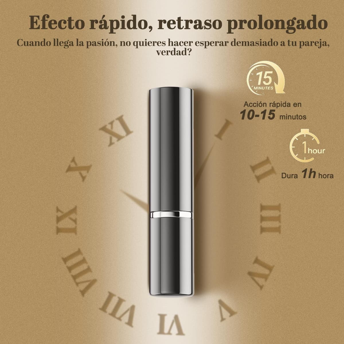 Spray Retardante Eyaculación - Prolonga el Placer y Dura Más en la Cama con Fórmula Desensibilizante de Acción Rápida, Envase Discreto y Portátil 5ml — view 3