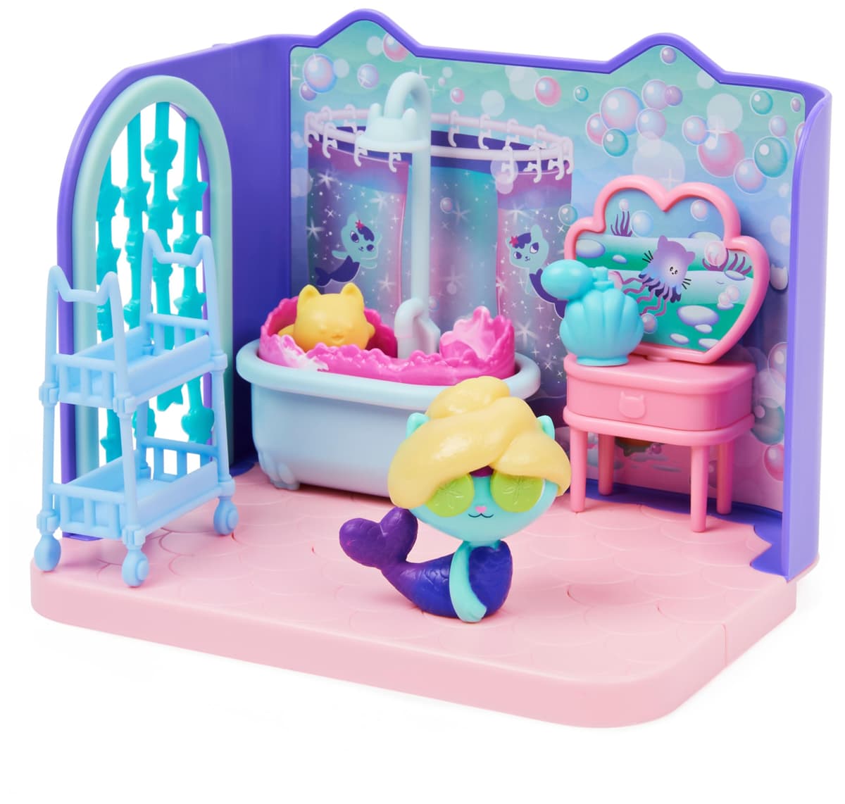 La Casas de Muñecas de Gabby - El Baño de Siregata de Gabby's Dollhouse con 1 Figura, 3 Accesorios, 2 Caja Sorpresa y 3 Muebles - Juguetes Niñas 3 años + — view 4