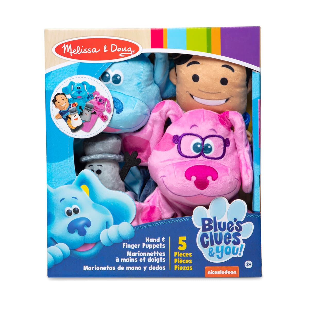 Melissa & Doug Blue's Clues & You! Títeres de Manos y Dedos (5 Piezas) — view 3