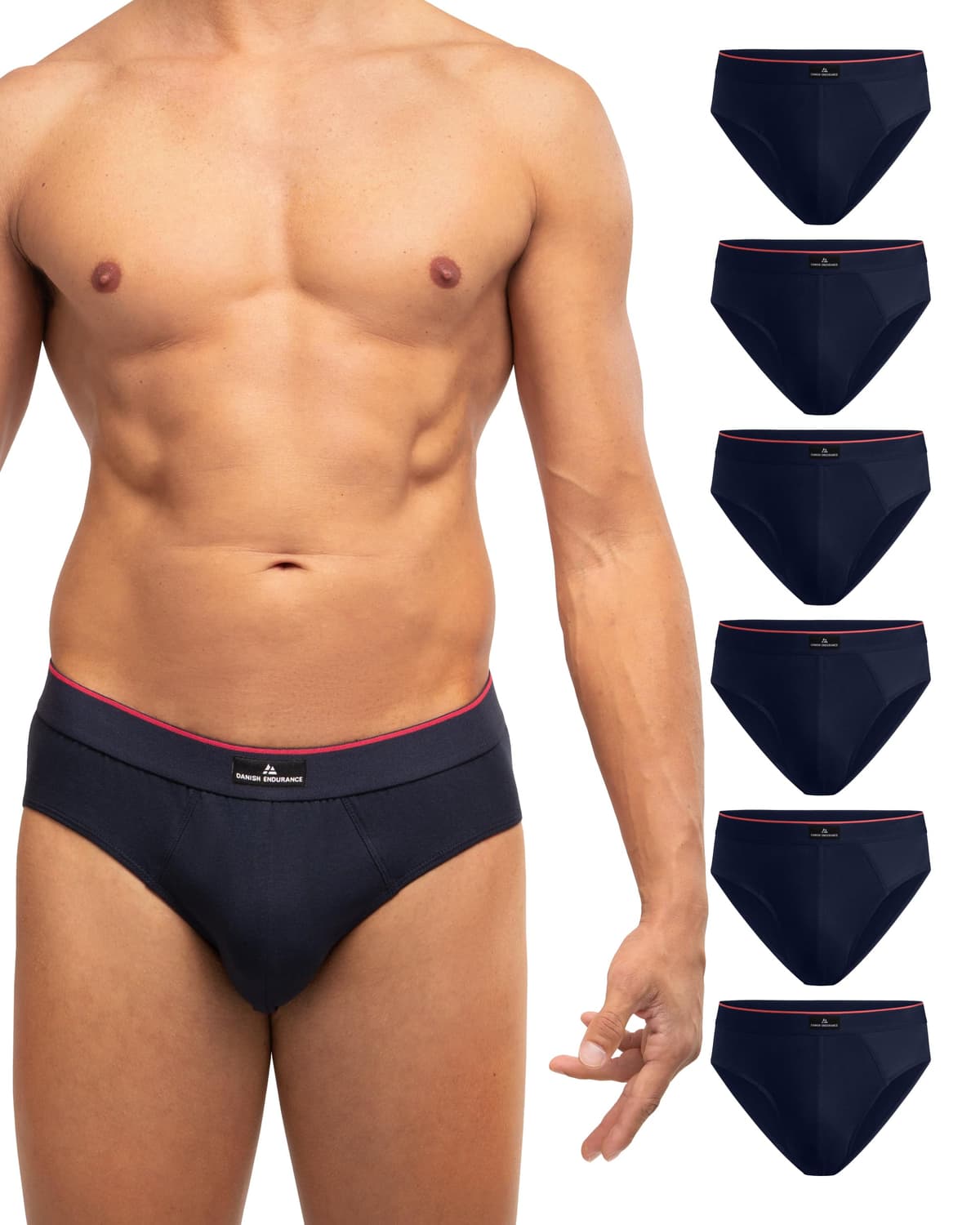 DANISH ENDURANCE Calzoncillos Hombre Slip, Slips Hombre Algodon, Transpirables, Pack de 3 - Ropa Hombre, Ropa Interior — view 12
