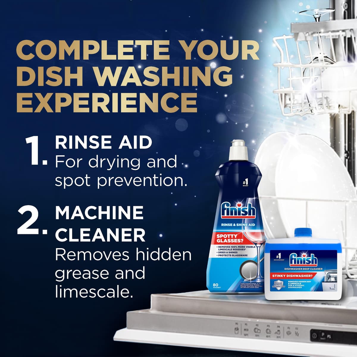 Finish Dishwasher Tablet, Ultimate Plus, 62 Detergent Tablets, Lemon Sparkle, Tough on Grease, For our Most Intensive Clean & Diamond Shine, Effective for Short Eco Cycle — view 5