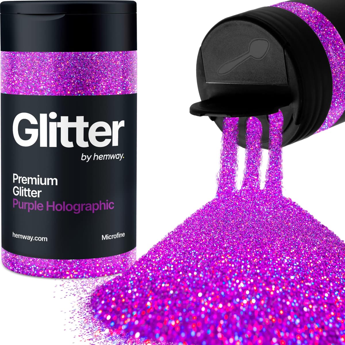 Light Rose Gold Glitter Shaker, 130g Ultrafine Glitter, Crafts 1/128" Metallic Flake Light Rose Gold Sequins, Resin & Epoxy Crafts, Decorating, Halloween, Christmas Nail, Face, Hemway — view 301