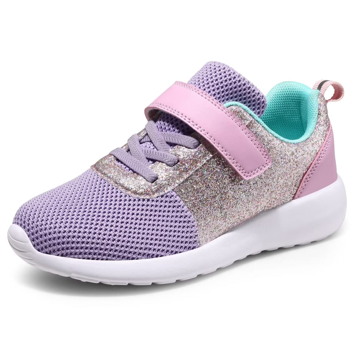 Harvest Land Girls Trainers Kids Athletic Shoes Toddlers Glitter Sneakers Breathable Tennis Running Sports Shoes