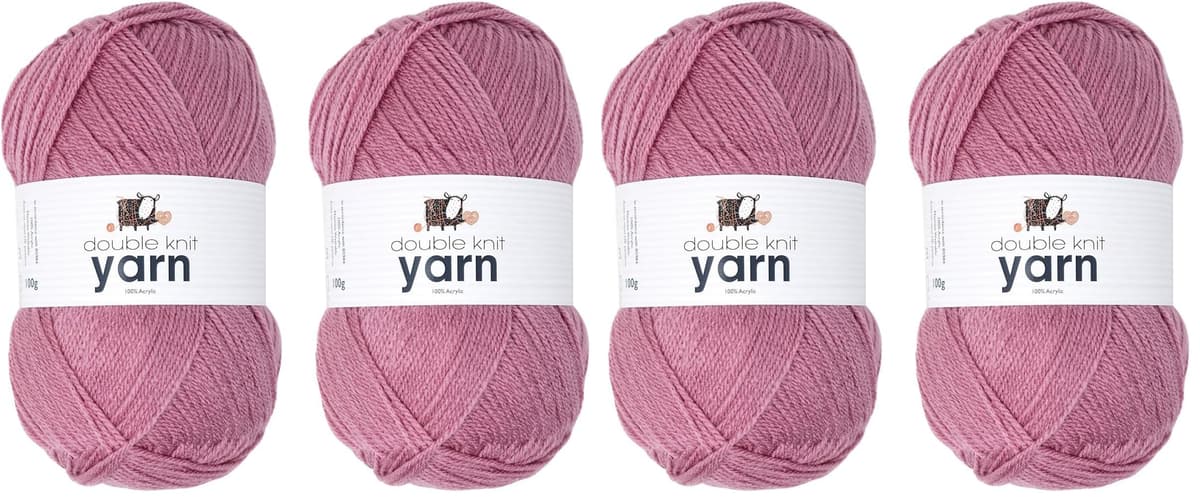 Korbond DK Beige Yarn - 100g Acrylic Wool - Lightweight, Hypoallergenic & Durable Double Knit Crochet Yarn Knitting Wool (290m Total) — view 135