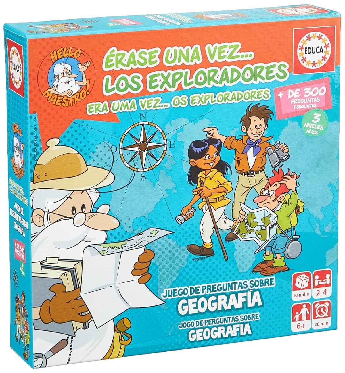Educa - Once Upon a Time A Life, Educational Family Board Game with over 300 Questions and Answers on Anatomy and Biology, Starting at 6 Years (18855) — view 6