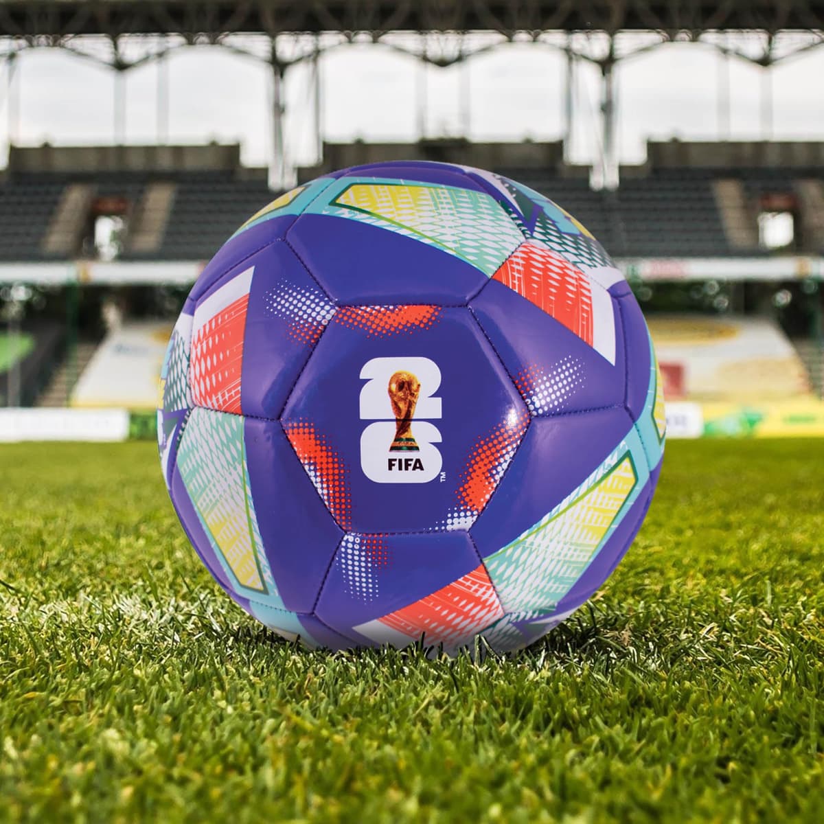 Hy-Pro Officially Licensed FWC26 Size 5 Football - Training Ball with Trophy Design & Host Nations Graphics, Football Gifts for Boys - FIFA World Cup 2026 Design — view 3