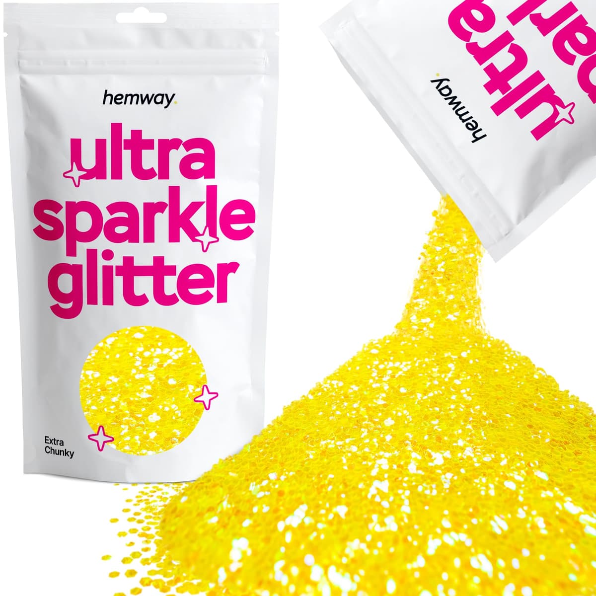 Hemway Ultra Sparkle Glitter Baby Pink Iridescent 100g Fine | Glitter for Arts & Craft, Makeup, Nail Art, Crafting, Card Making, Sparkle Decoration — view 121