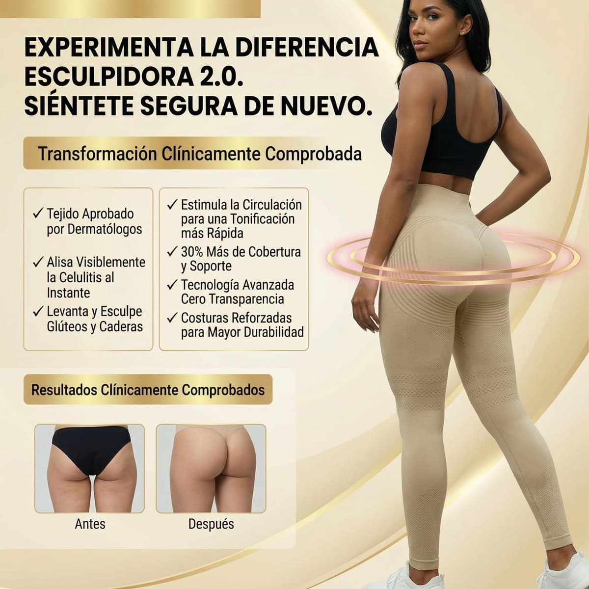 Genérico Cellumove Leggings 3D Anticelulítico Mujer, Cellumove Leggins Anticelulitis Compresión, Celulitis Push Up, Redefine Tu Silueta Sin Esfuerzo Pantalones — view 5